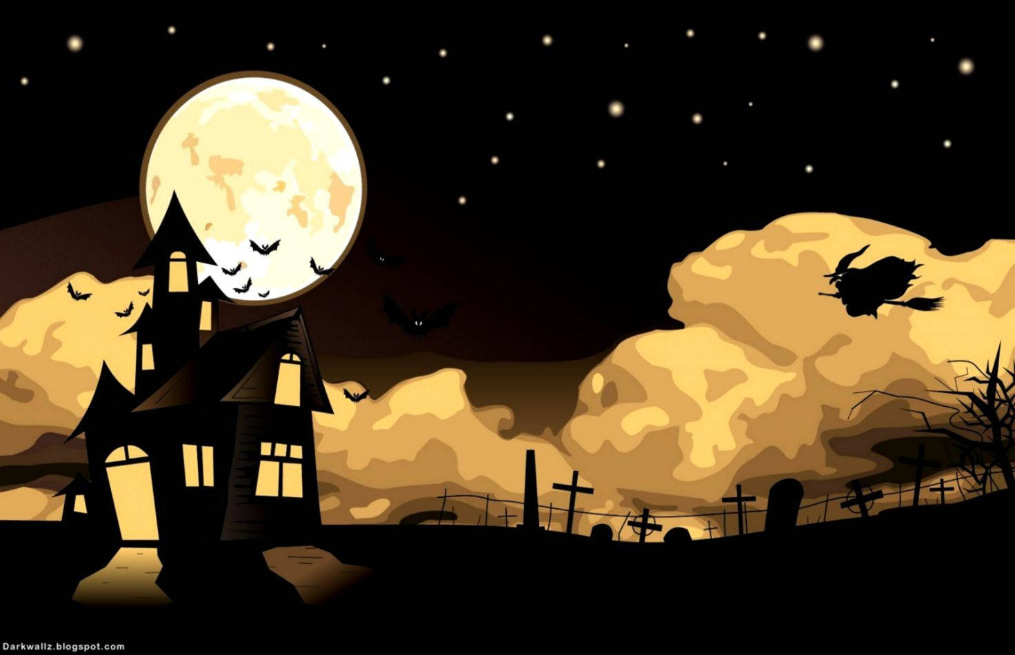 Kawaii Σπίτι του Halloween Ταπετσαρία