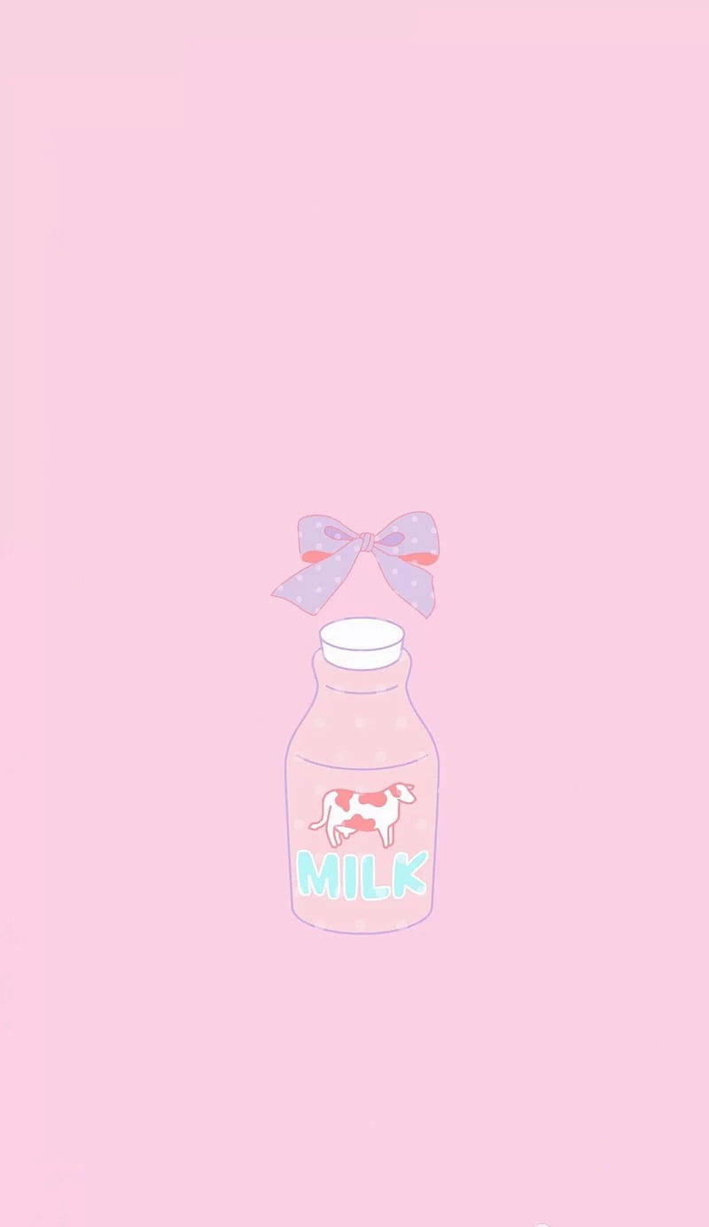 Kawaii HD Μπουκάλι Γάλακτος Ταπετσαρία