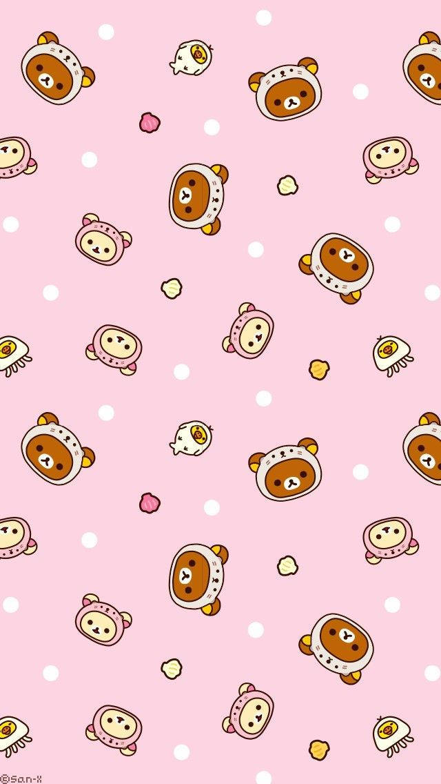 Kawaii HD Κεφάλια Rilakkuma και Korilakkuma Ταπετσαρία