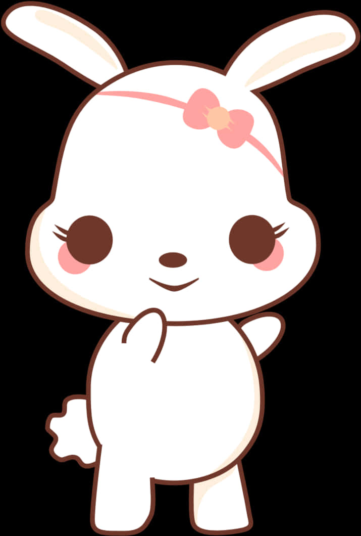 Χαριτωμένο Kawaii Κουνέλι Καρτούν Ταπετσαρία