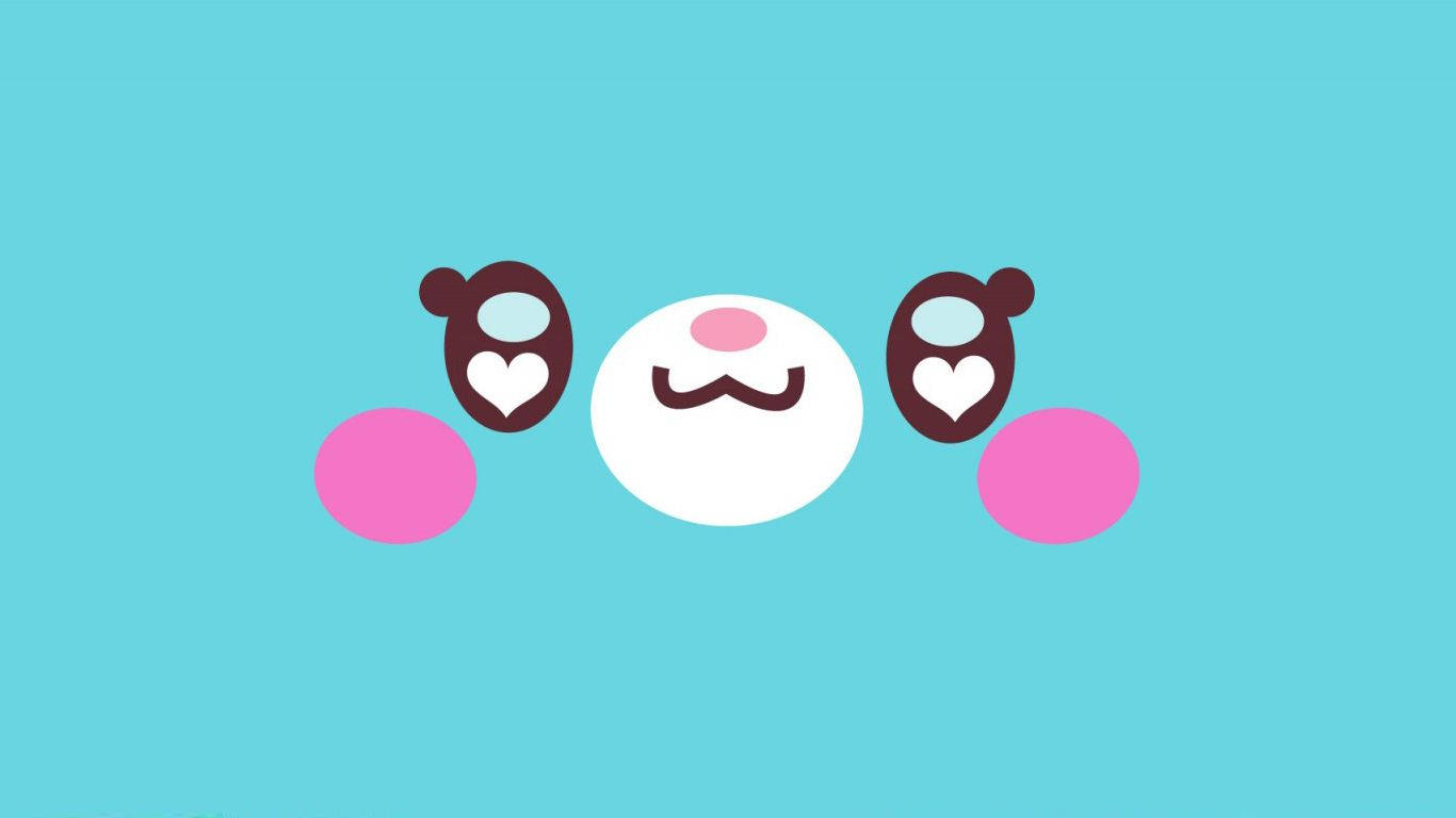 Ανοιχτό Μπλε Kawaii Εξώφυλλο Φωτογραφίας Ταπετσαρία