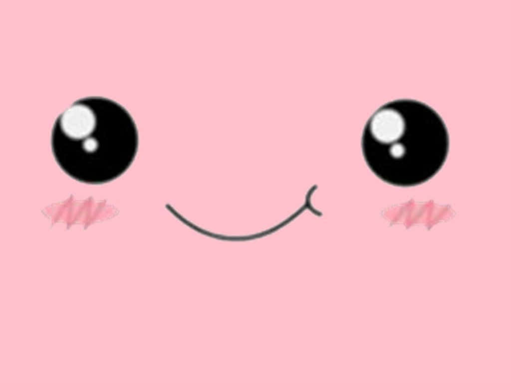 Kawaii ροζ φόντο με χαριτωμένα στοιχεία Ταπετσαρία