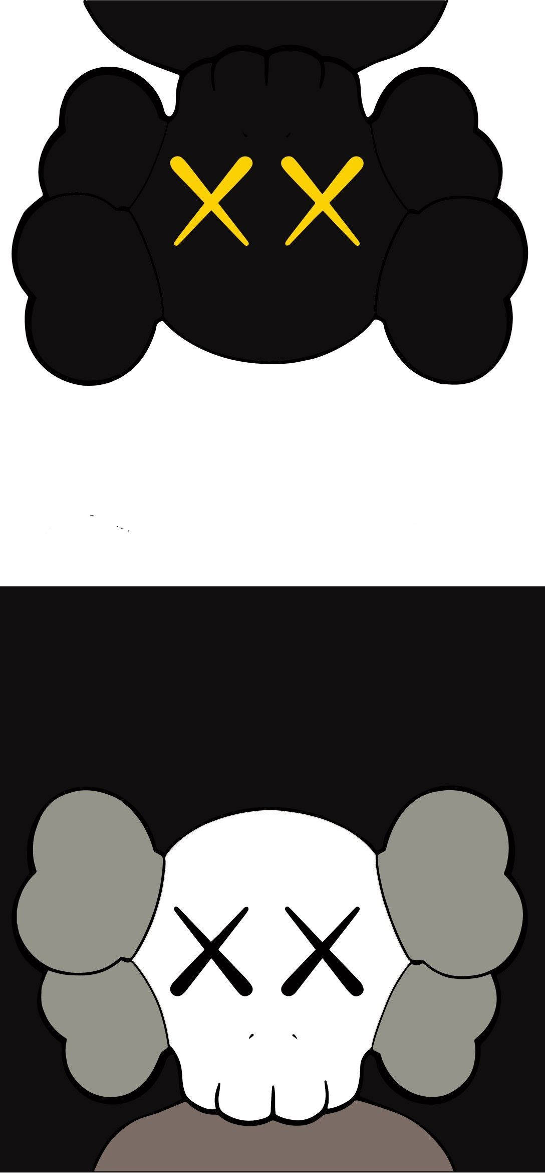 KAWS Black And Grey Companions Ταπετσαρία