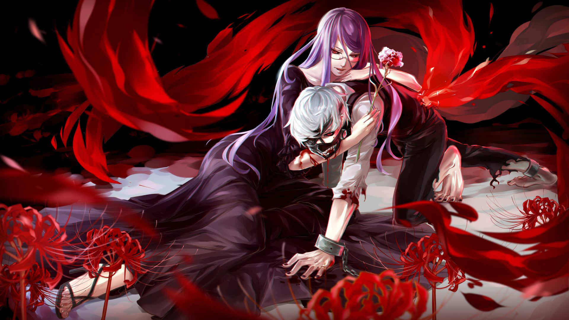 Ken Kaneki - Έτοιμος να αντιμετωπίσει έναν μεταμορφούμενο Ghoul Ταπετσαρία