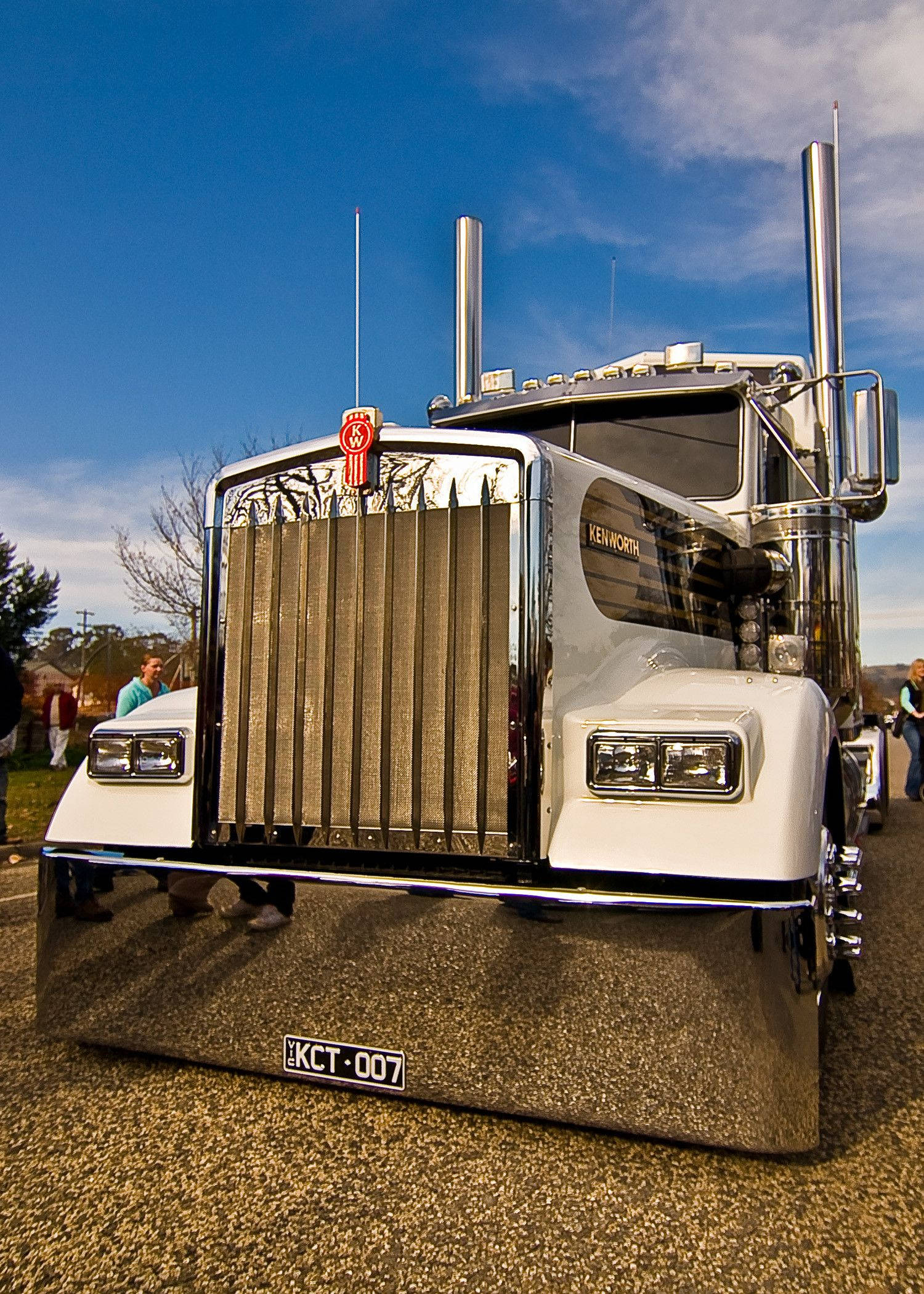 Kenworth Γυαλιστερό Χρώμιο Προφυλακτήρα Ταπετσαρία