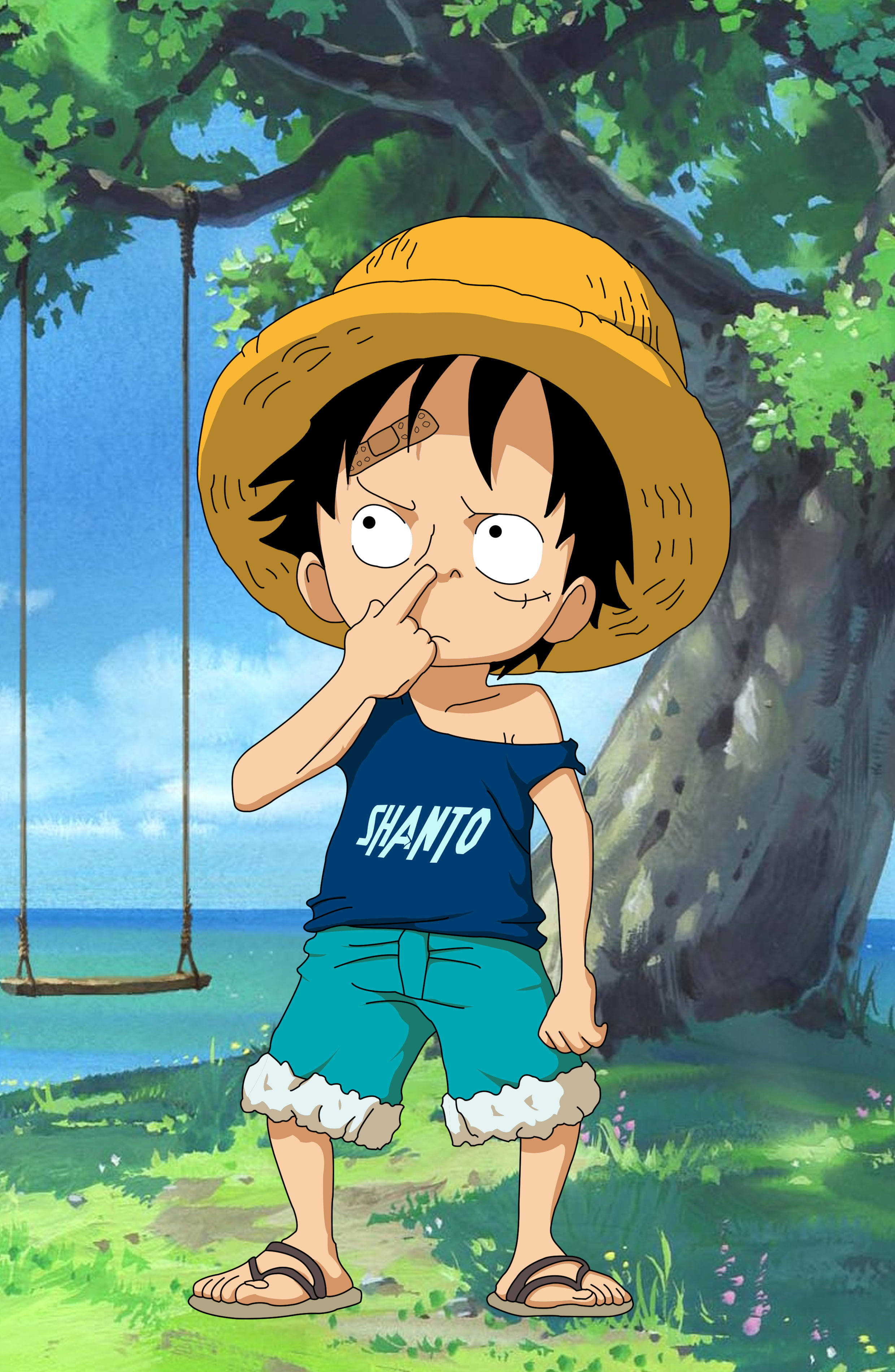 Kid Luffy PFP One Piece Αστεία Fanart Ταπετσαρία