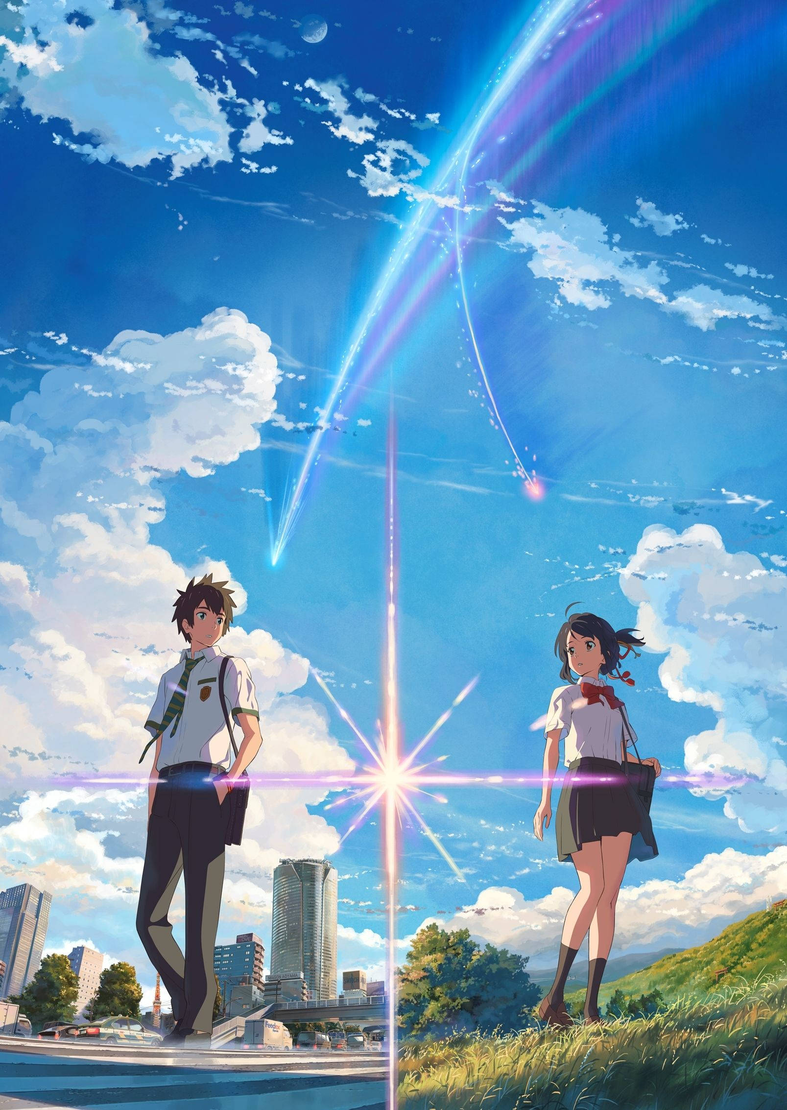 Kimi No Na Wa Taki και Mitsuha Ταπετσαρία