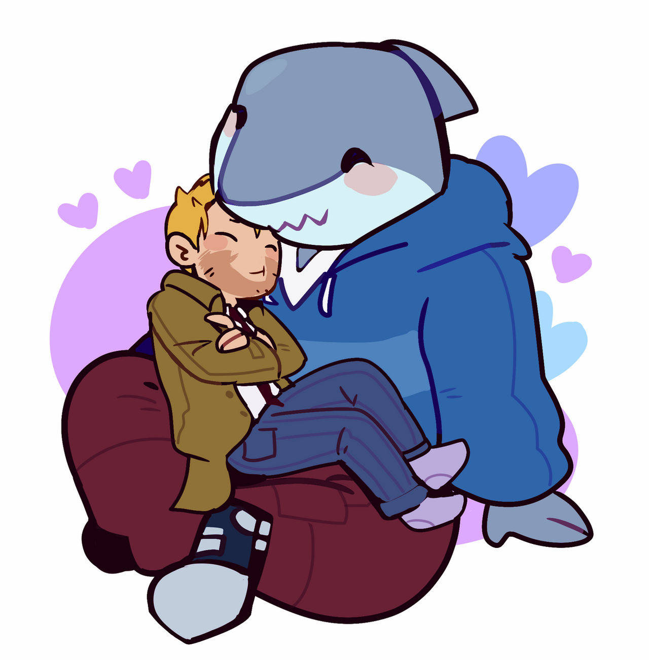 King Shark Και John Constantine Ταπετσαρία