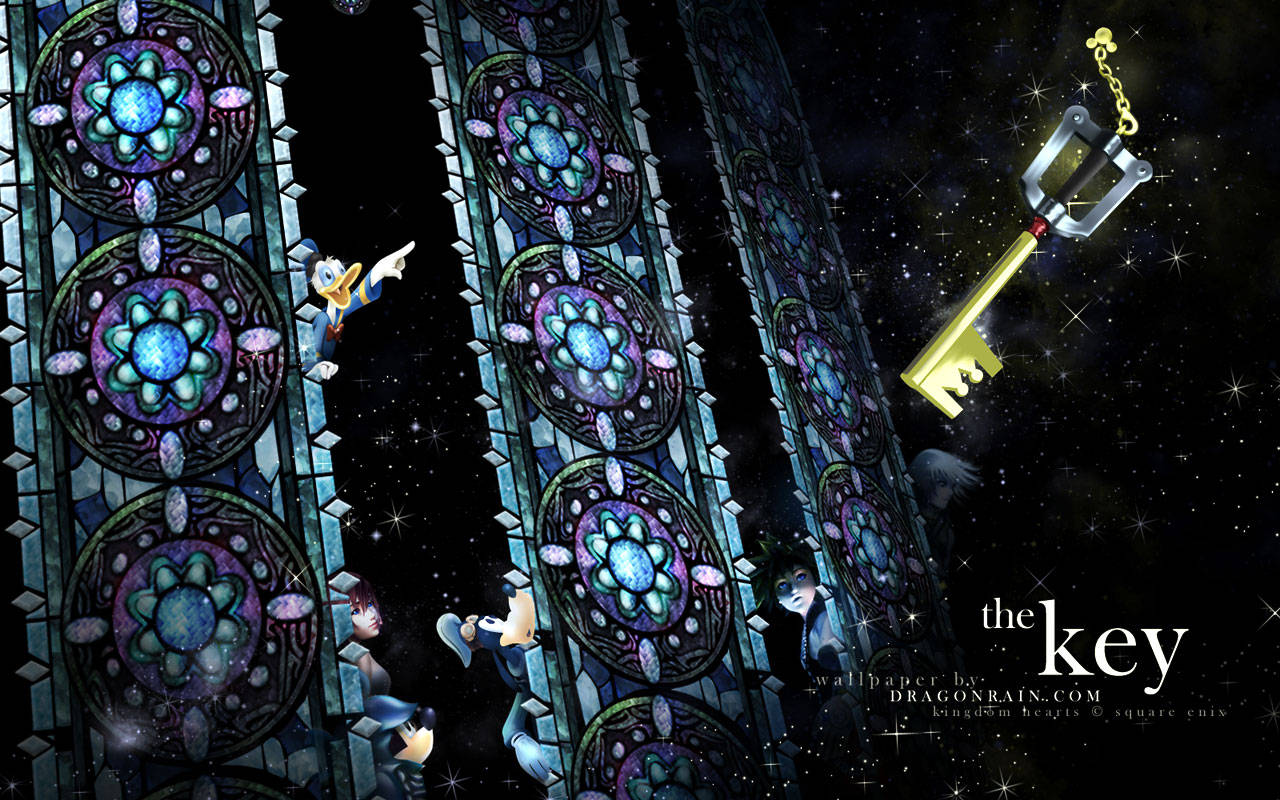 Εντυπωσιακή εικόνα με λογότυπο Kingdom Hearts Ταπετσαρία