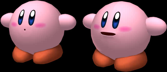 Kirby_ Δίδυμα_ 3D Απόδοση Ταπετσαρία
