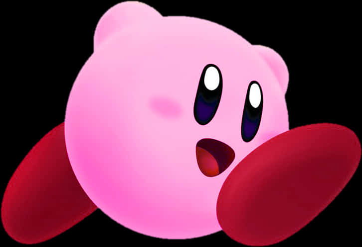 Ροζ Kirby Χαρακτήρας Ταπετσαρία