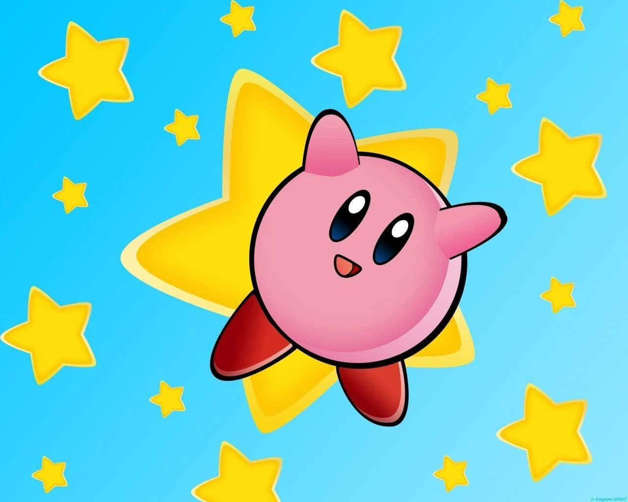 Ο αγαπημένος Kirby είναι έτοιμος να γίνει ο αγαπημένος σου σύντροφος στην επόμενη περιπέτειά σου. Ταπετσαρία