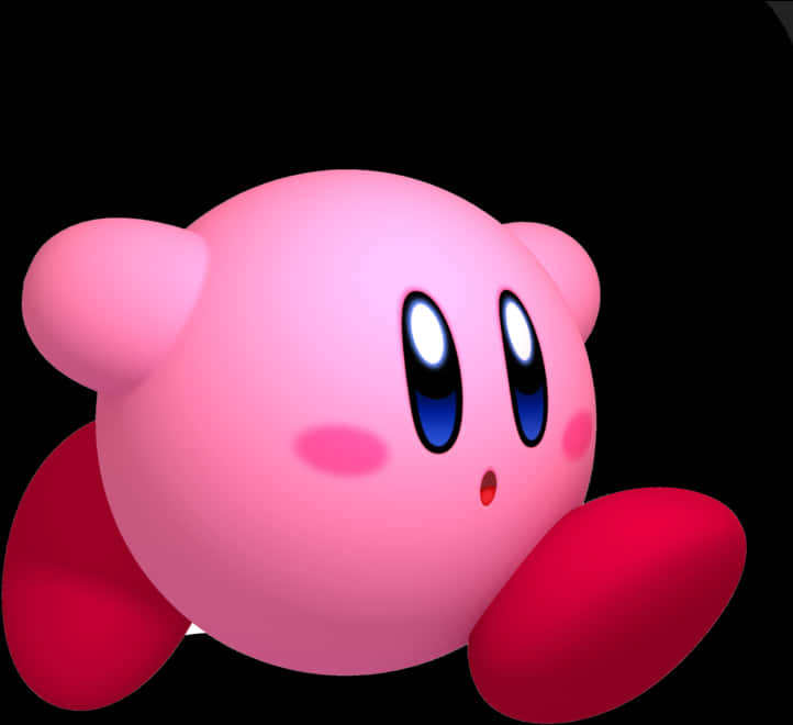 Κοντινό πλάνο του χαρακτήρα Kirby Ταπετσαρία