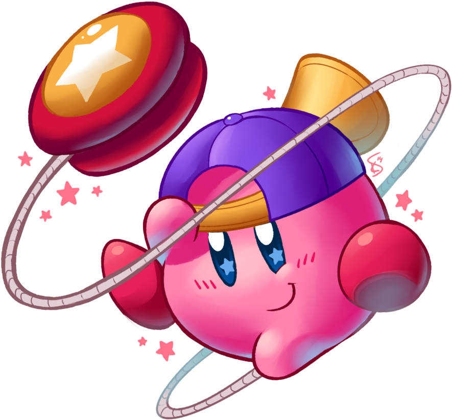 Κινούμενο Kirby με Γιογιό Ταπετσαρία