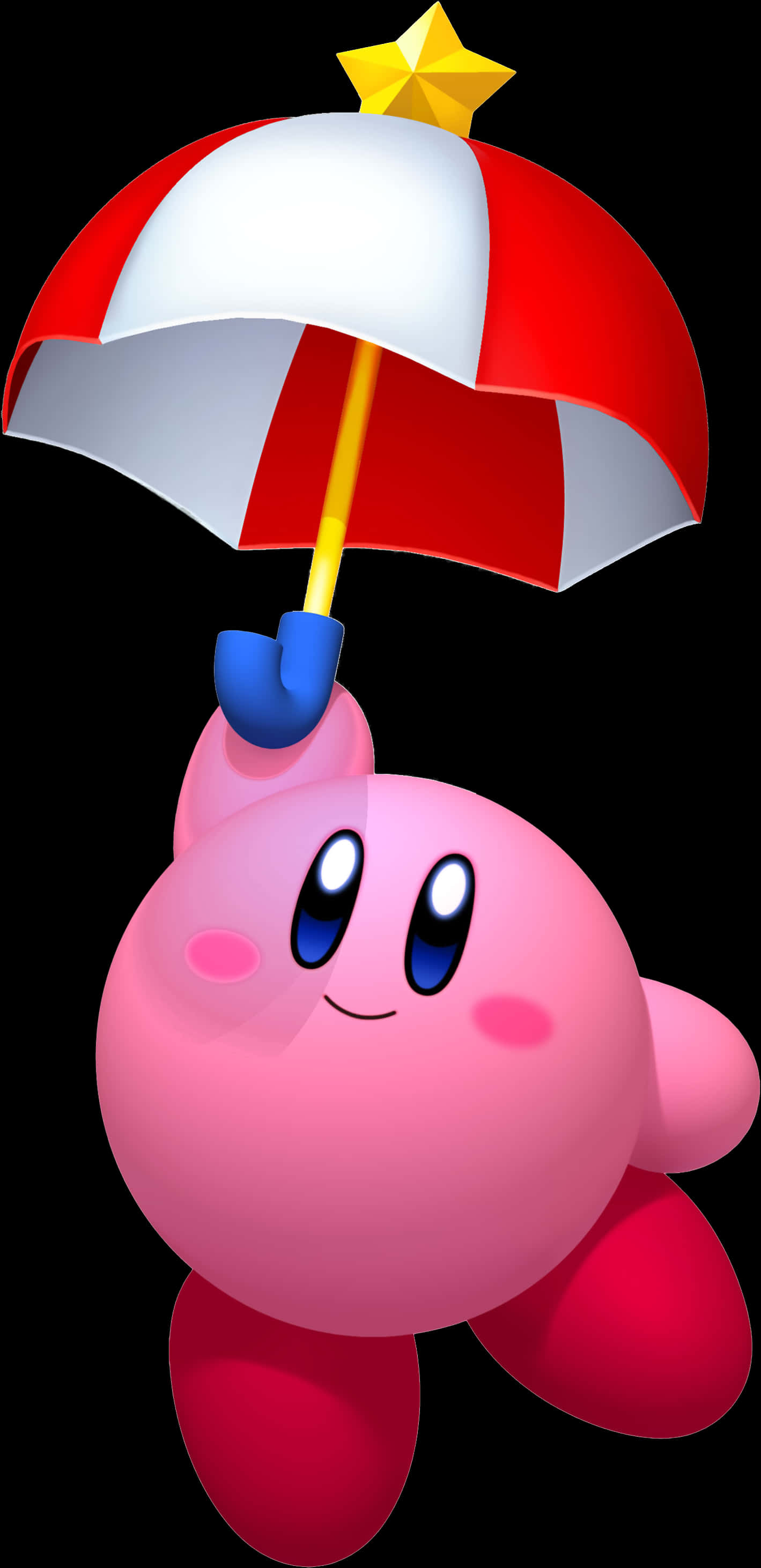 Kirby με ομπρέλα.PNG Ταπετσαρία