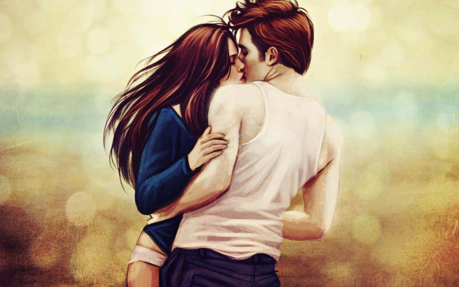 Kirsten Stewart Φιλί Αγάπης Twilight Ταπετσαρία