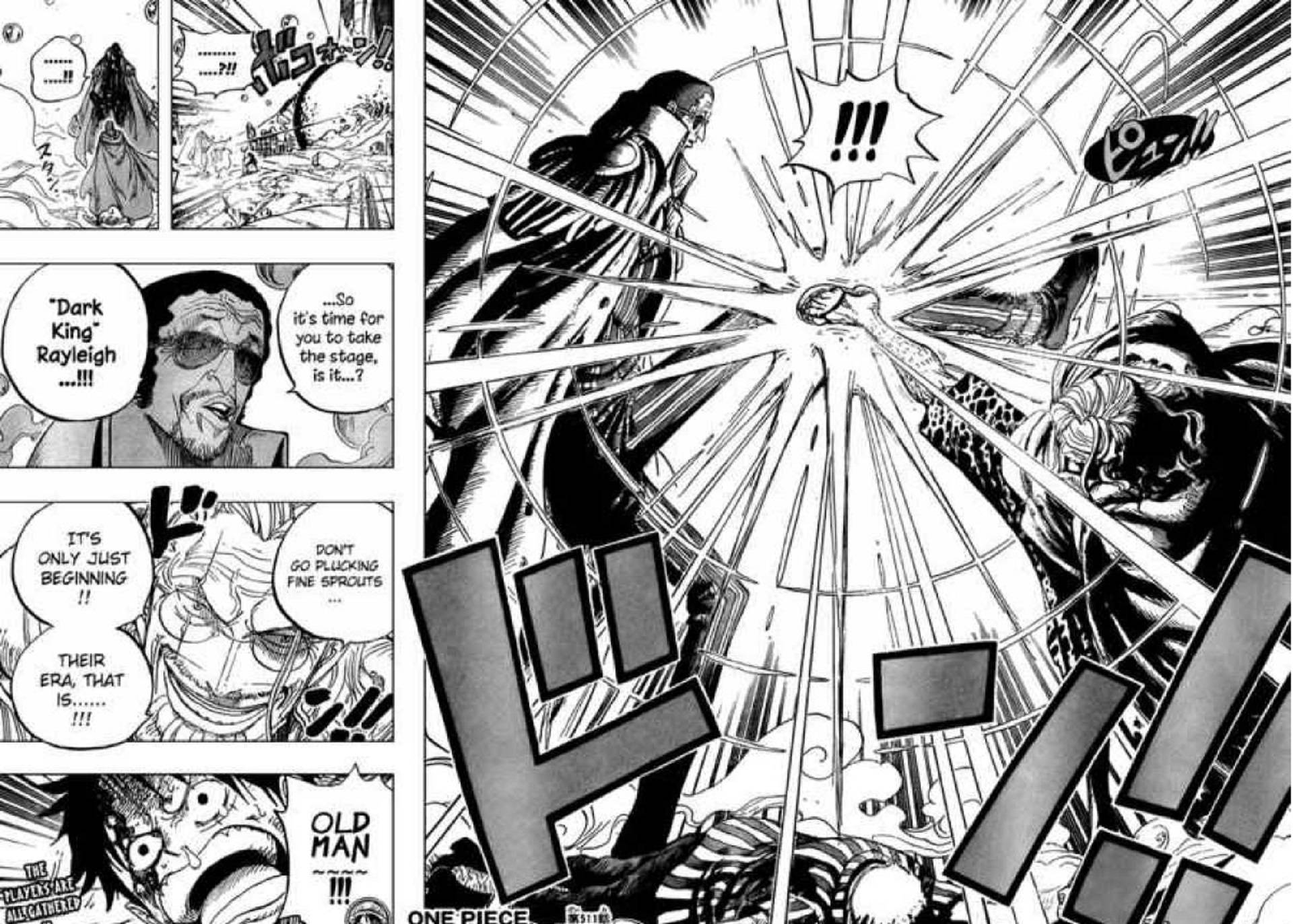 Ναύαρχος Kizaru εναντίον Rayleigh από το Manga Ταπετσαρία