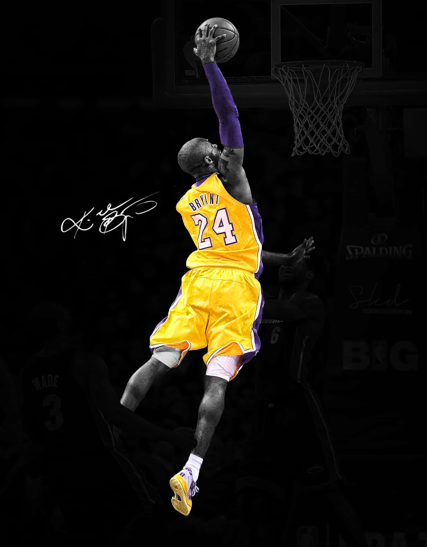 Ο Kobe Bryant σε μια χαρακτηριστική τάπα Ταπετσαρία