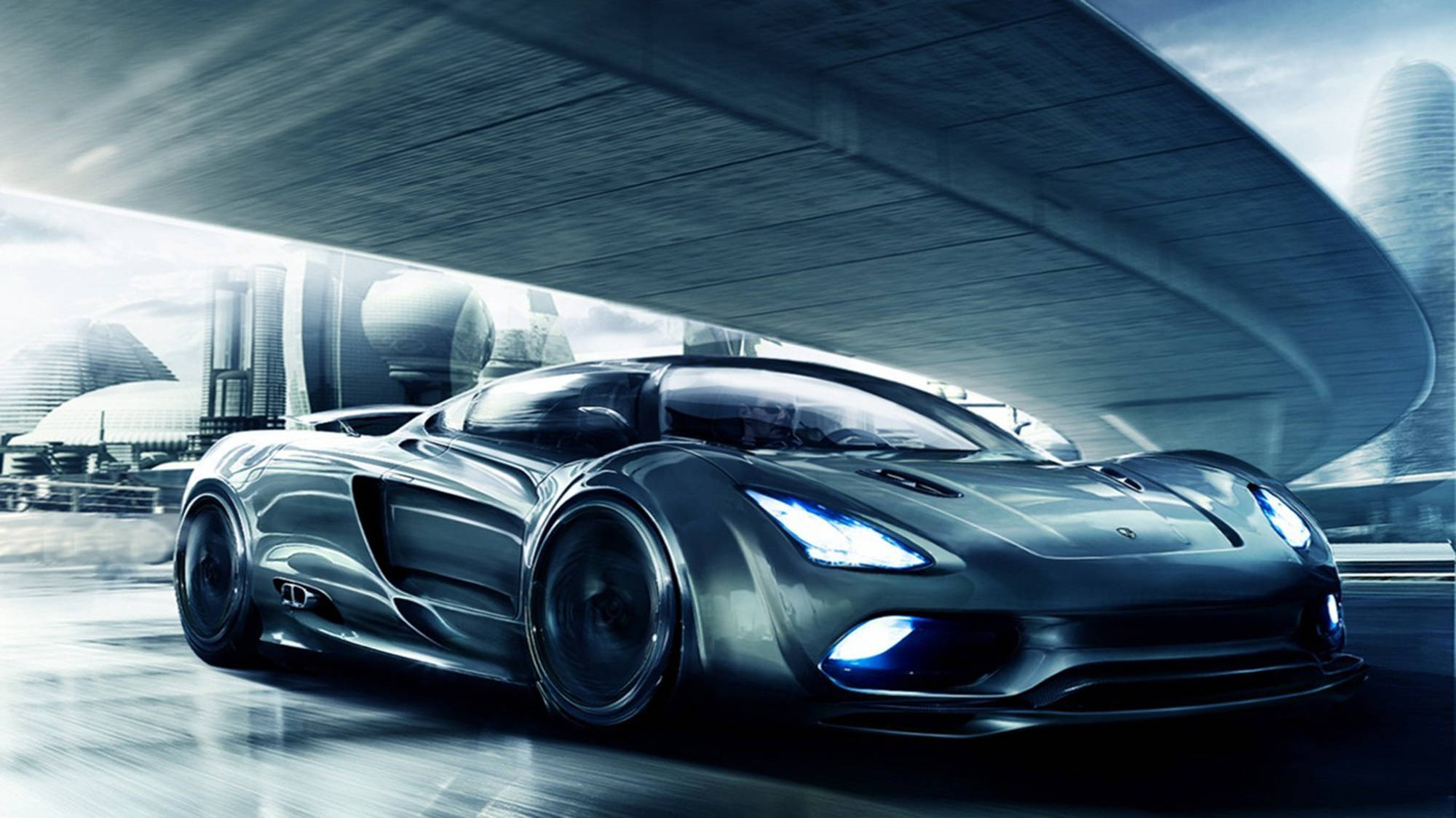 Εκθαμβωτικό Koenigsegg Σπορ Αυτοκίνητο με Μεταλλική Λάμψη Ταπετσαρία