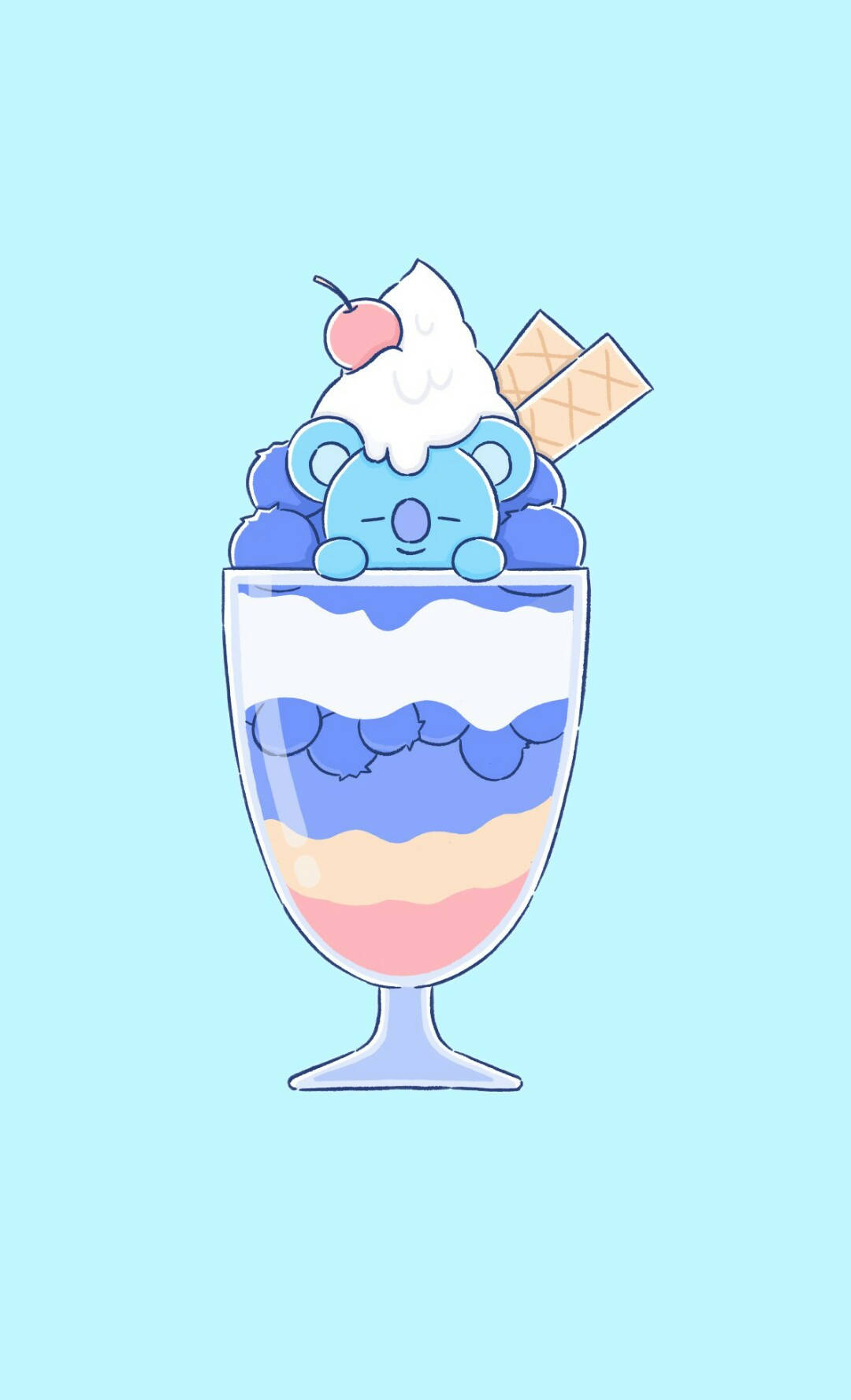 Koya BT21 Παγωτό Ταπετσαρία