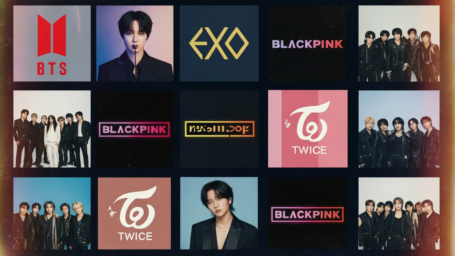 Κολάζ Άλμπουμ Kpop Ταπετσαρία