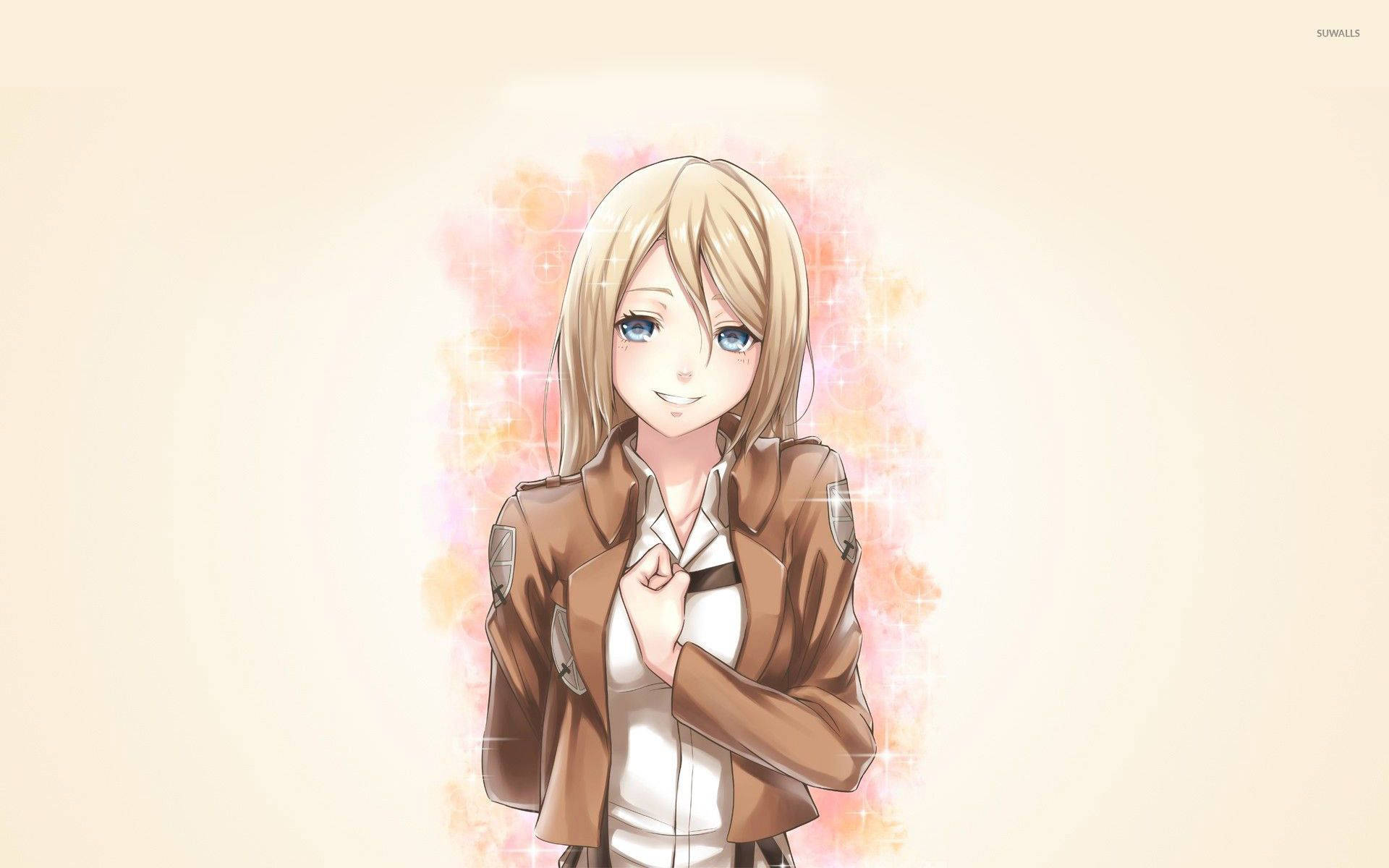 Η Krista Lenz δείχνει τη δύναμή της στο Attack On Titan Ταπετσαρία