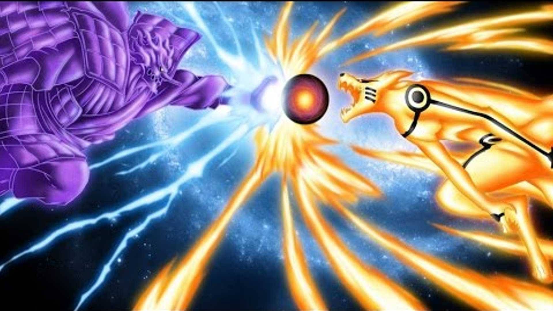 Σφοδρή Αναμέτρηση - Kurama Mode Naruto και Susano του Sasuke Ταπετσαρία