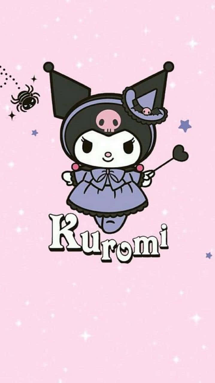 Kuromi iPhone Μάγισσα Μωβ Ταπετσαρία