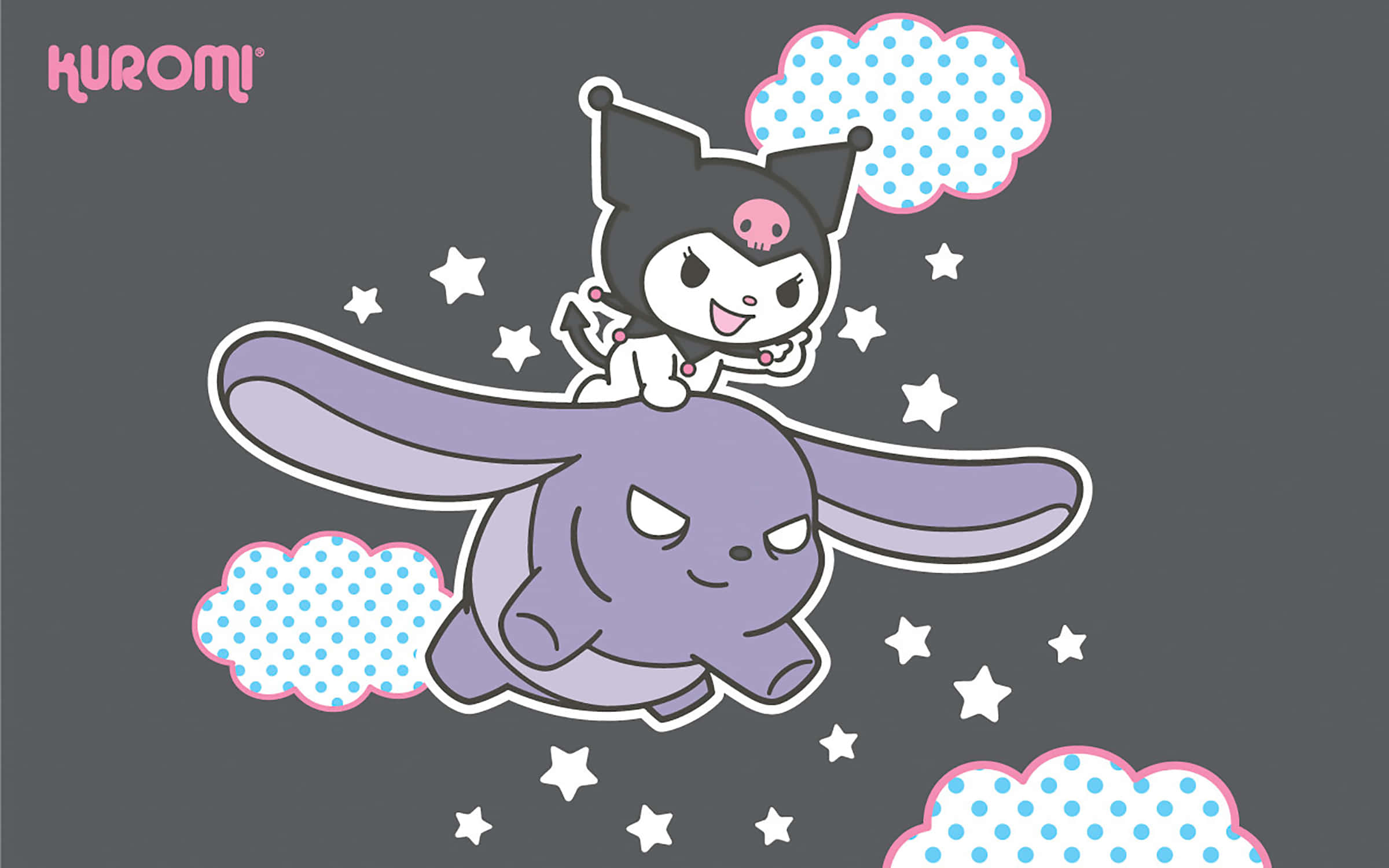 Λεζάντα: Γοητευτική Kuromi Kawaii Ταπετσαρία για Θαυμαστές Ταπετσαρία