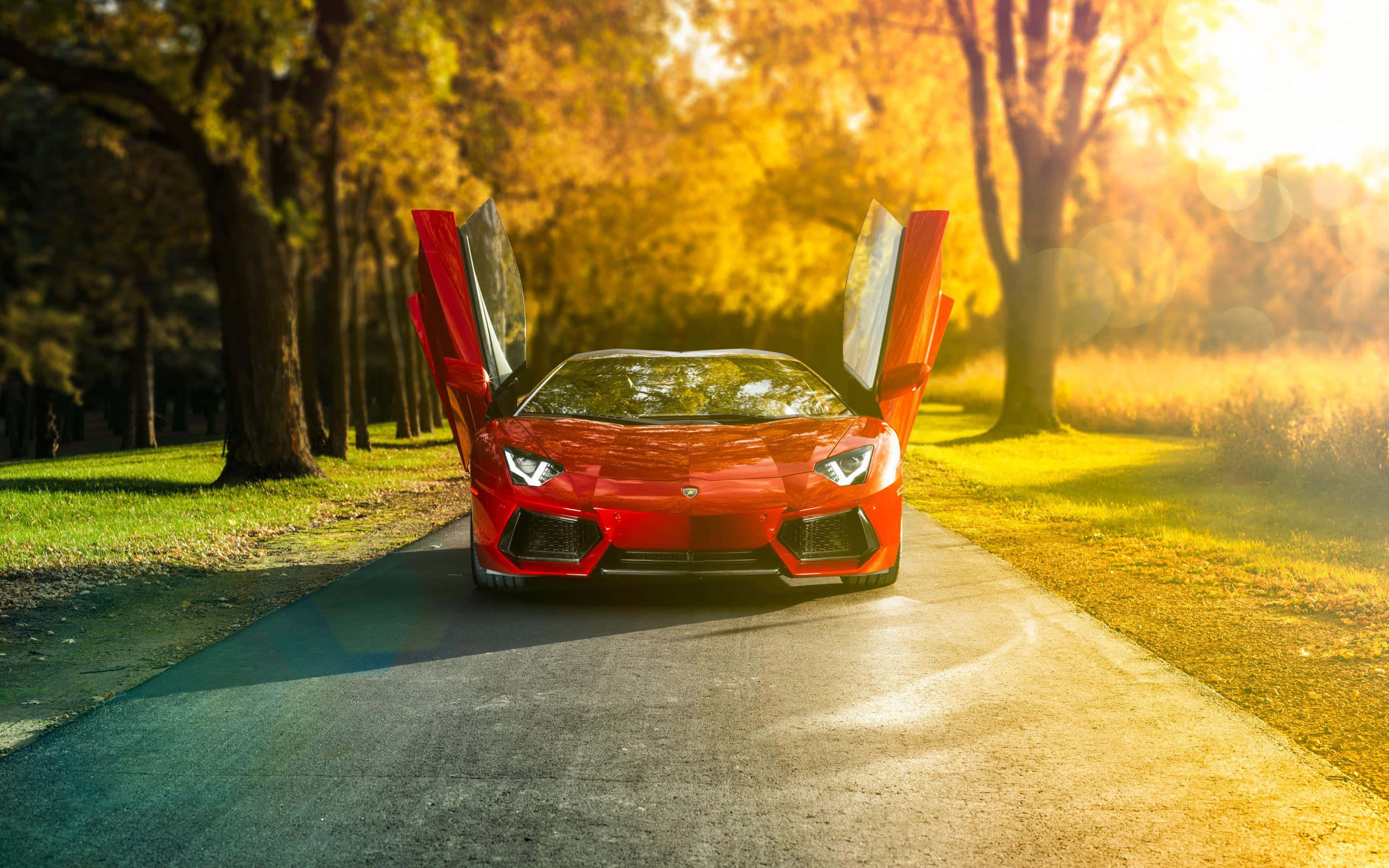 Lamborghini Aventador με Ανοιχτές Πόρτες Ταπετσαρία
