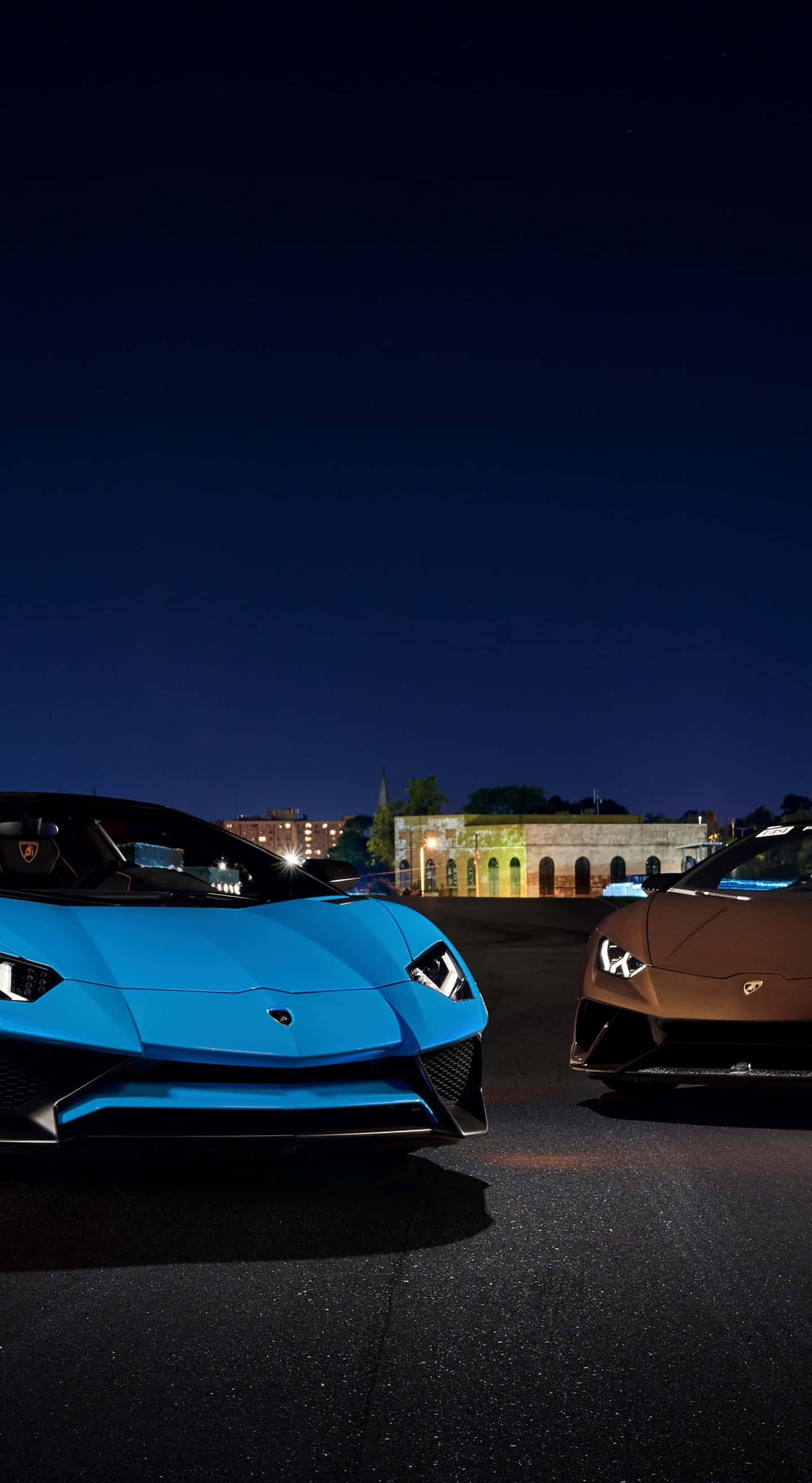 Κλασικό Μπλε Lamborghini iPhone Ταπετσαρία