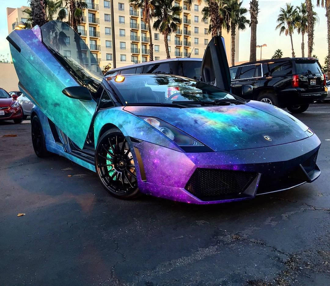 Lamborghini Γαλαξίας Παρκαρισμένη Ταπετσαρία