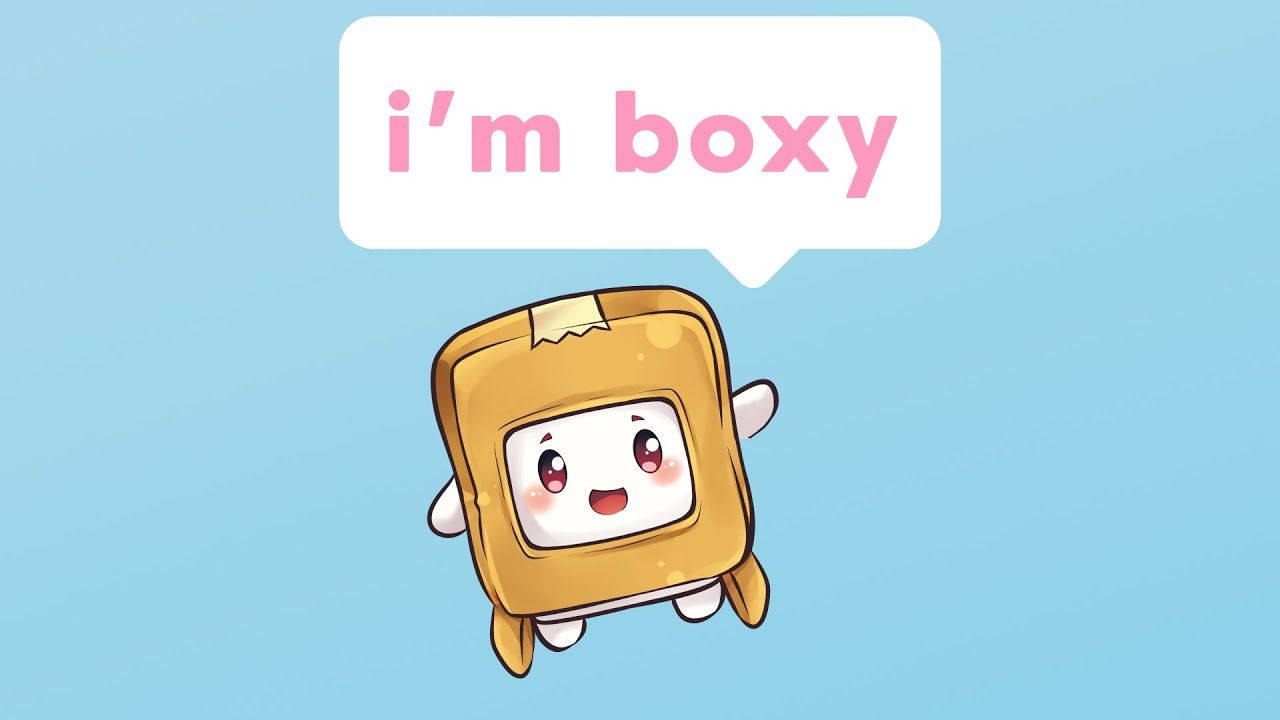 LankyBox Boxy σε Μπλε Φόντο Ταπετσαρία