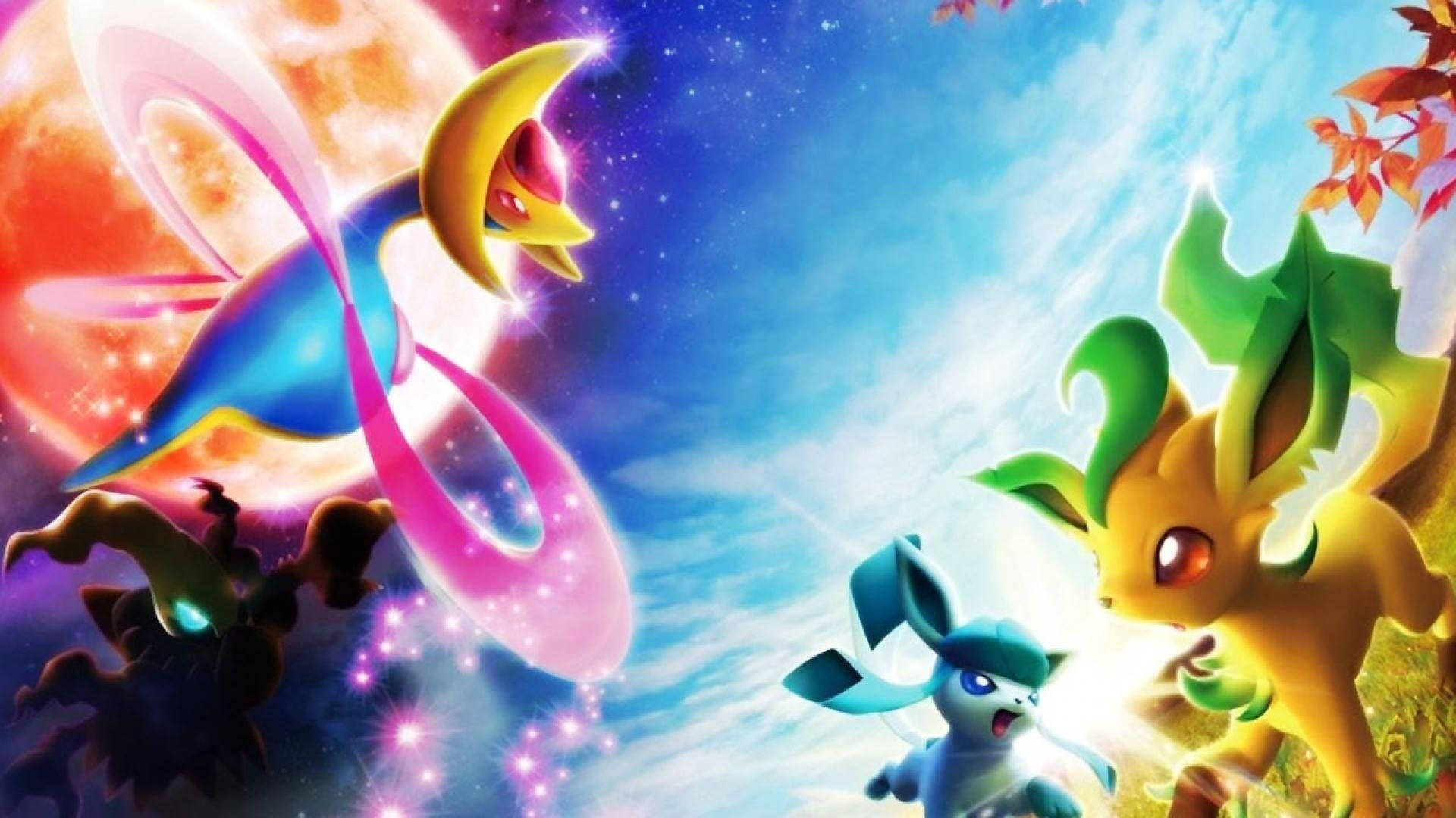 Leafeon στο Διάστημα Ταπετσαρία