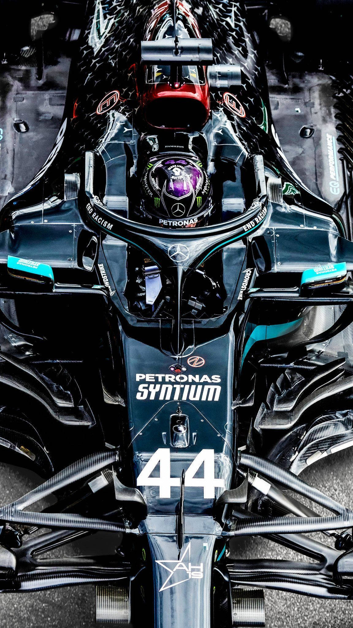 Lewis Hamilton από ψηλά Ταπετσαρία
