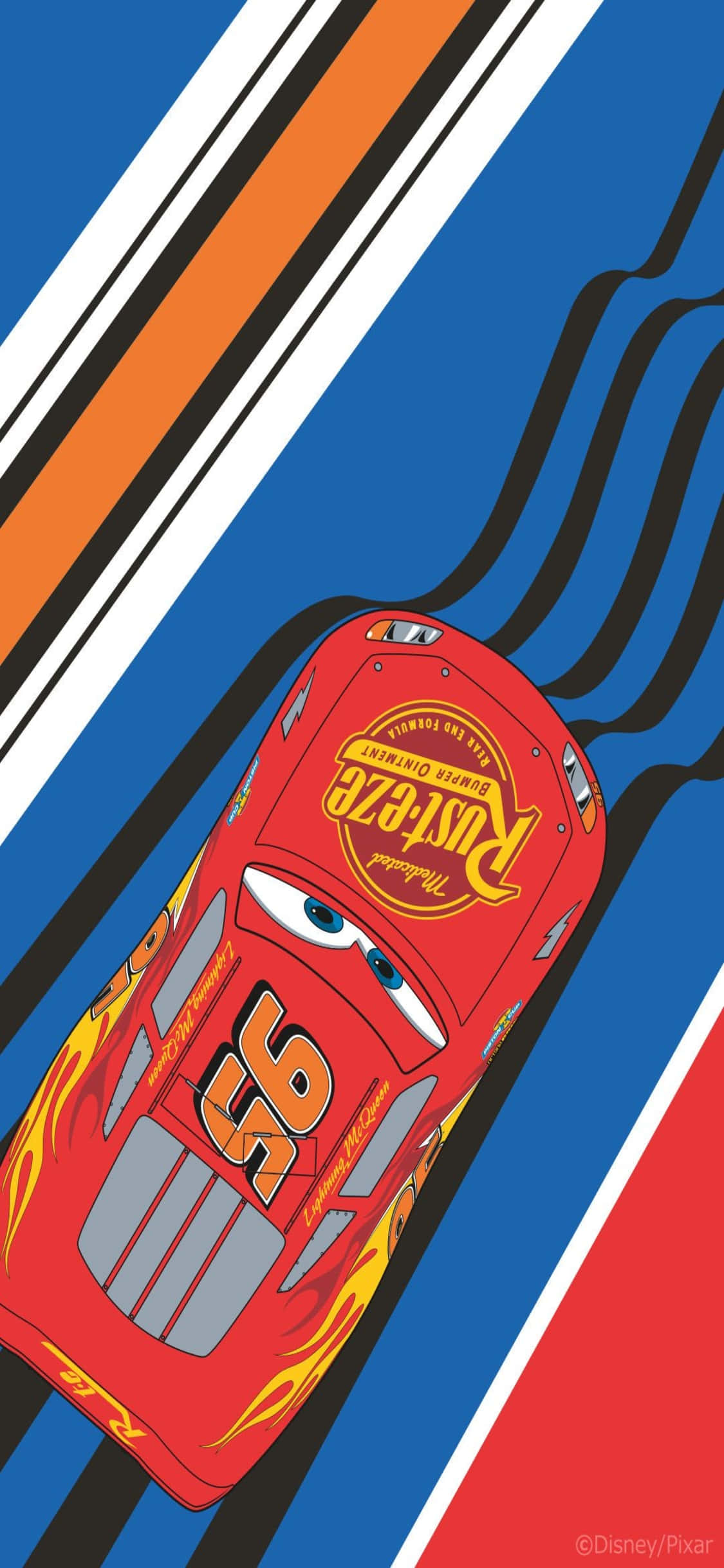 Lightning McQueen Ψηφιακό Έργο Τέχνης iPhone X Αυτοκίνητα Φόντο Ταπετσαρία