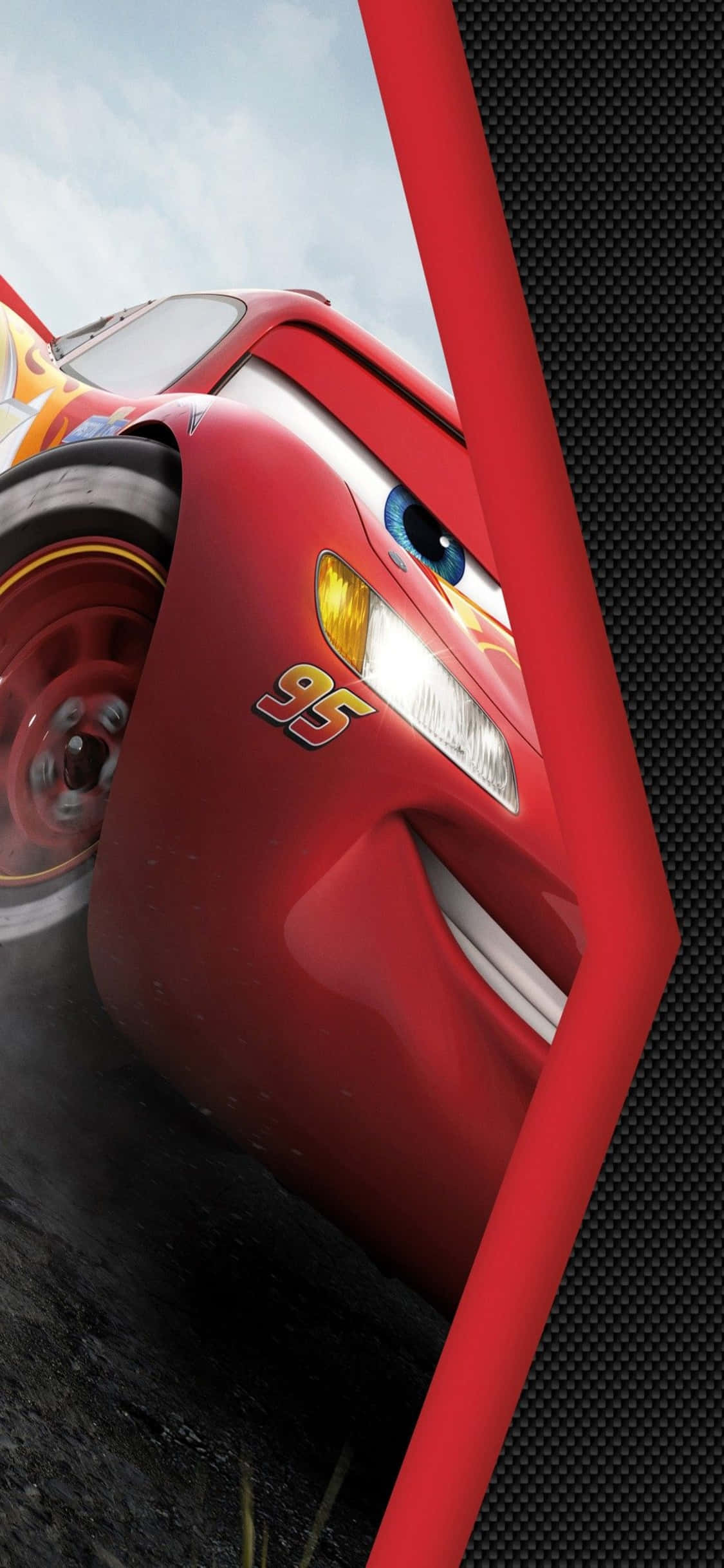 Χαρούμενος Lightning McQueen iPhone X Cars Φόντο Ταπετσαρία