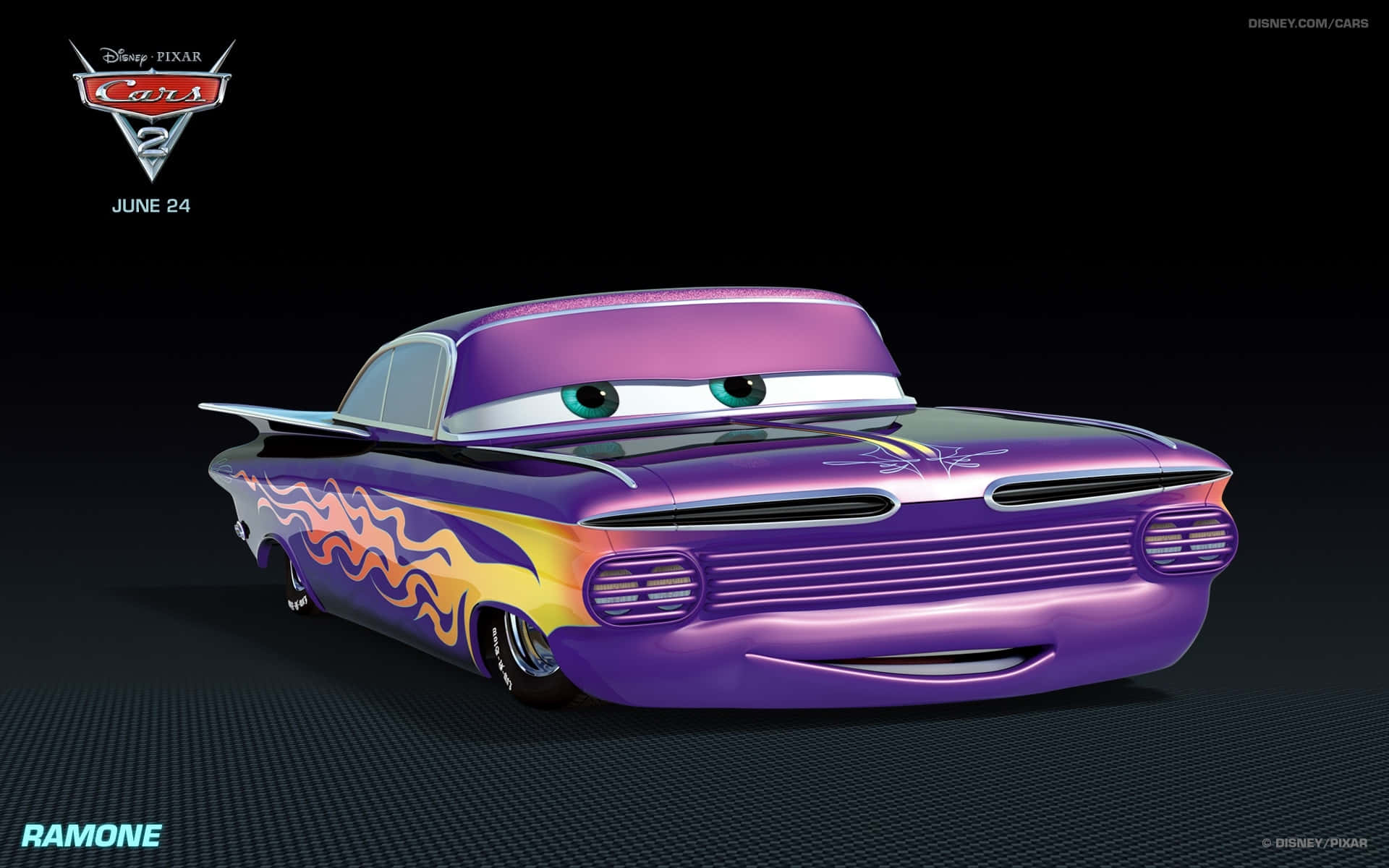 Ο Lightning McQueen και ο Mater κοιτάζουν το Λονδίνο Ταπετσαρία