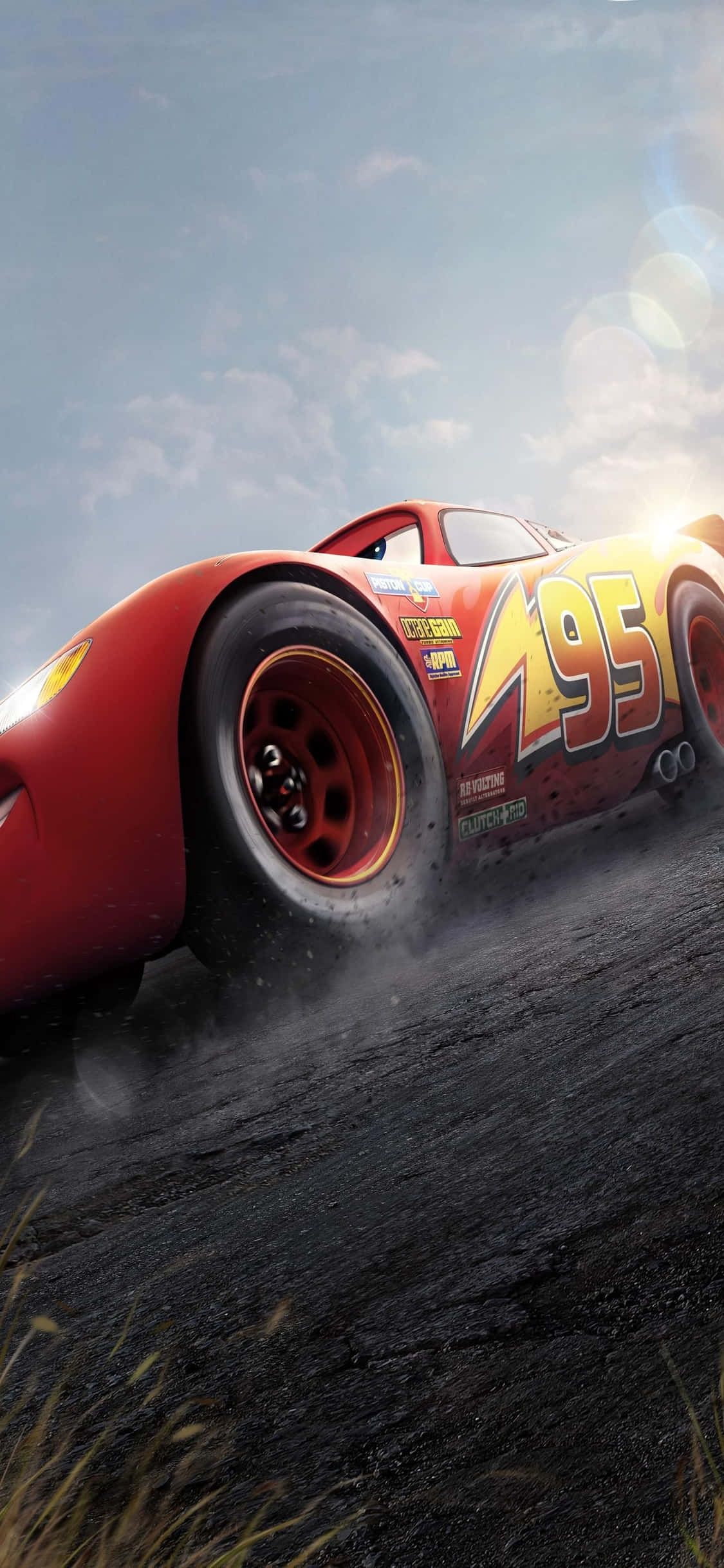 Lightning McQueen Racer iPhone X Cars Background Ταπετσαρία