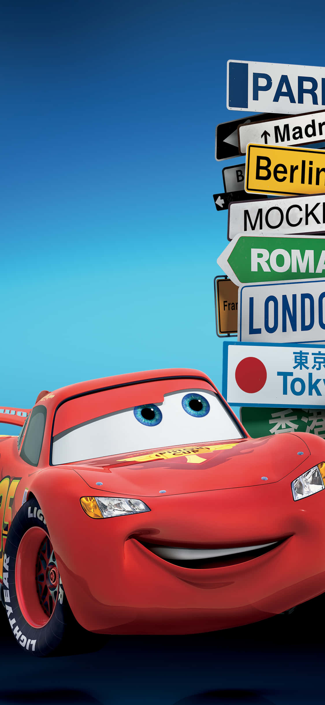 Πρωταγωνιστής LightningMcQueen iPhone X Αυτοκίνητα Φόντο Ταπετσαρία