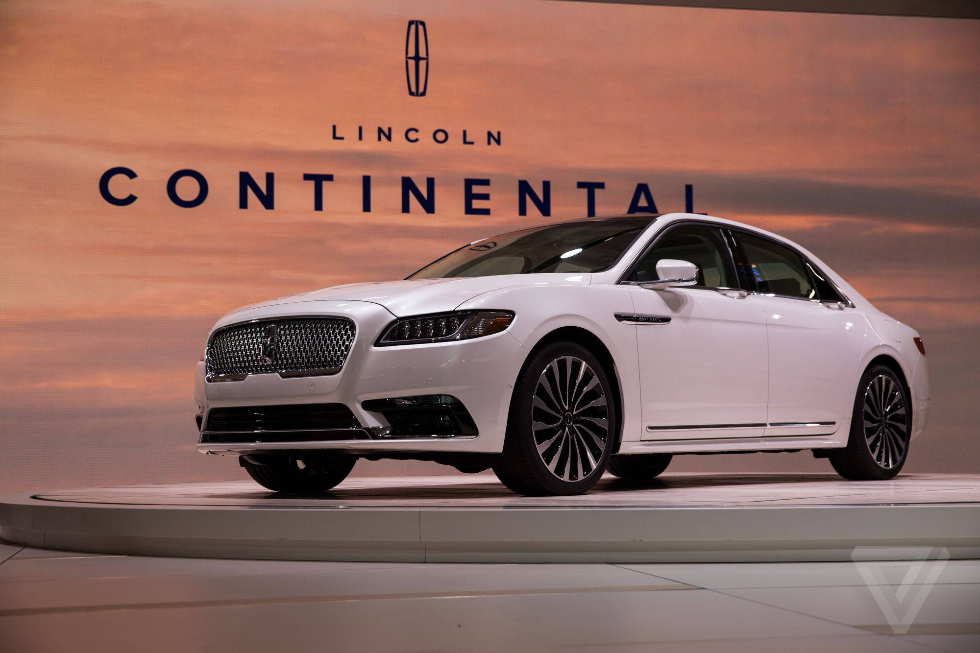 Lincoln Car Στην Έκθεση Αυτοκινήτου του Ντιτρόιτ Ταπετσαρία