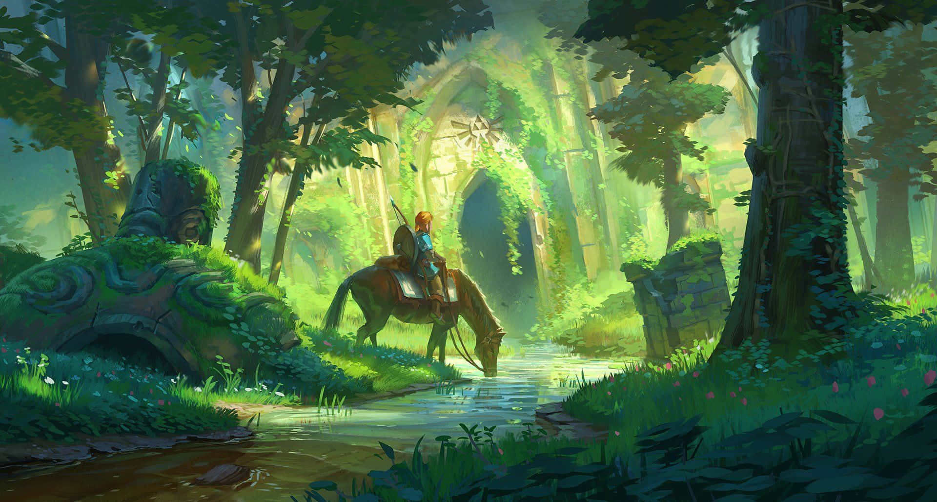 Link, ο Ήρωας της Hyrule στο The Legend of Zelda Ταπετσαρία