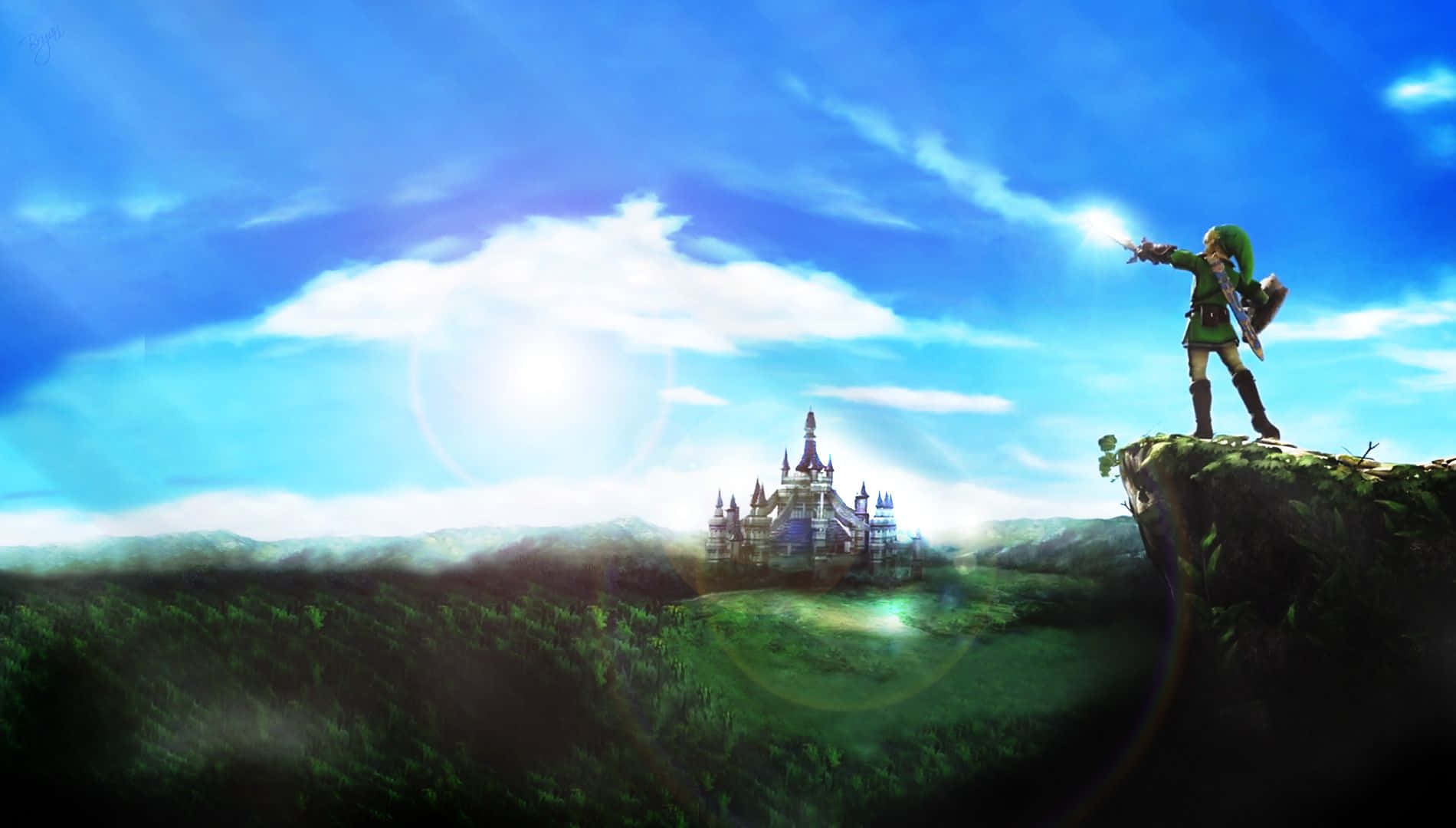 Ο Link και η Zelda τρέχουν να σώσουν το Αρχιπέλαγος στο The Legend of Zelda Ταπετσαρία