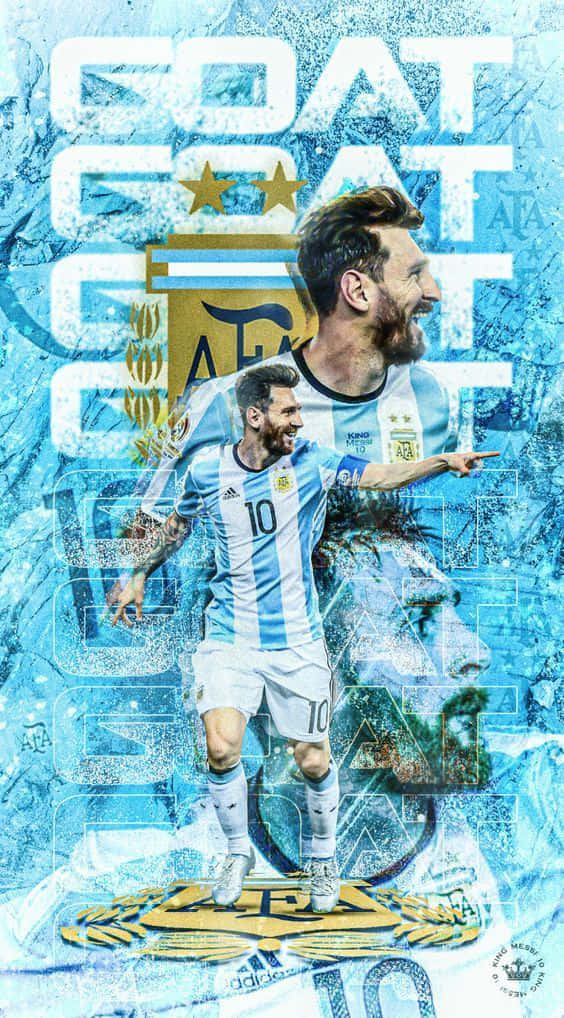 Lionel Messi iPhone Αργεντινή G.O.A.T. Ταπετσαρία