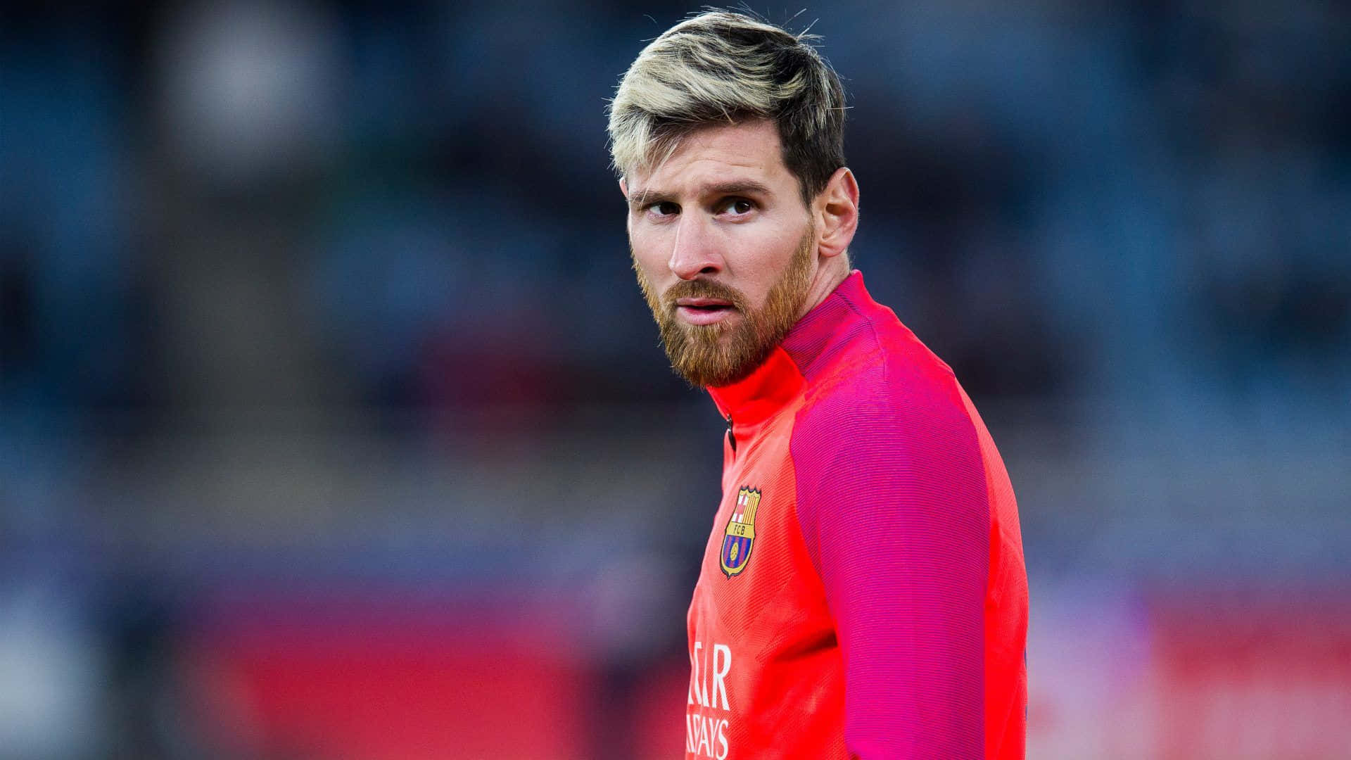 Ο Lionel Messi, ο κορυφαίος σκόρερ όλων των εποχών της Μπαρτσελόνα Ταπετσαρία