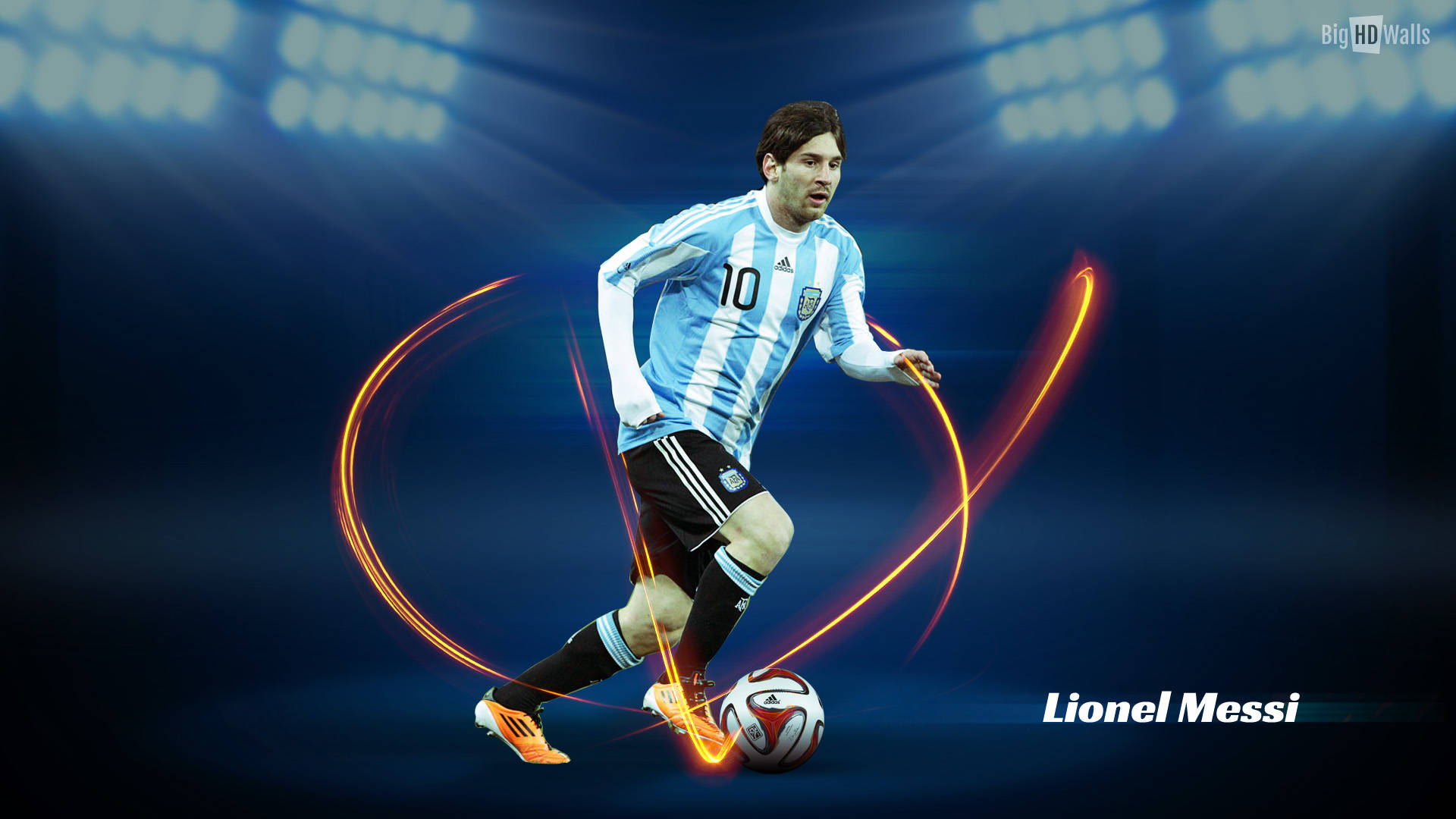 Ταπετσαρία fan art του Μέσι με φανέλα AFA — Messi Ταπετσαρία