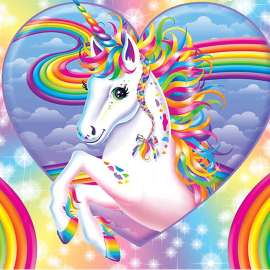 Μονόκερος από εικόνα της Lisa Frank Ταπετσαρία