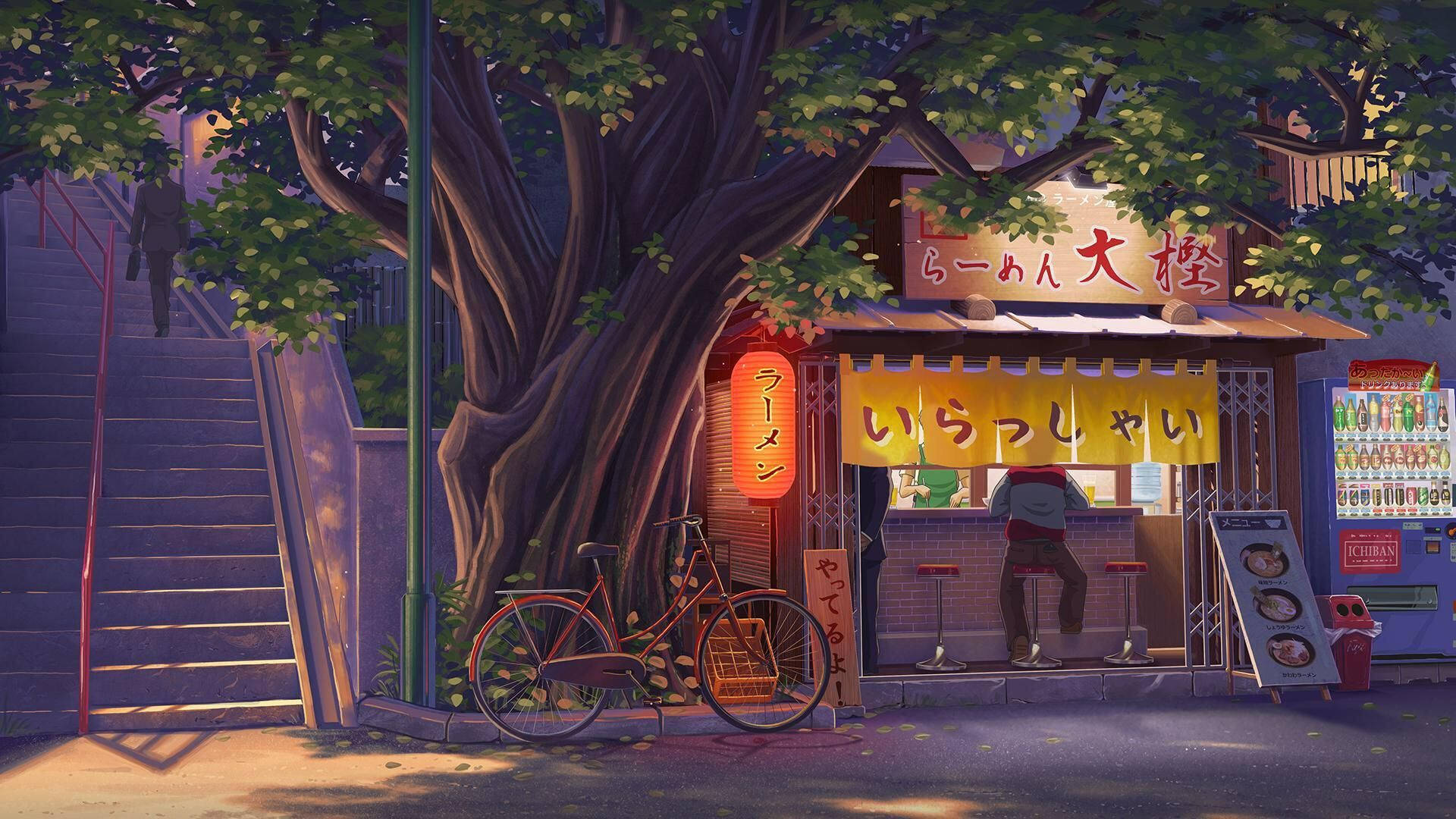 LoFi μαγαζί με ράμεν αισθητική Pinterest Ταπετσαρία