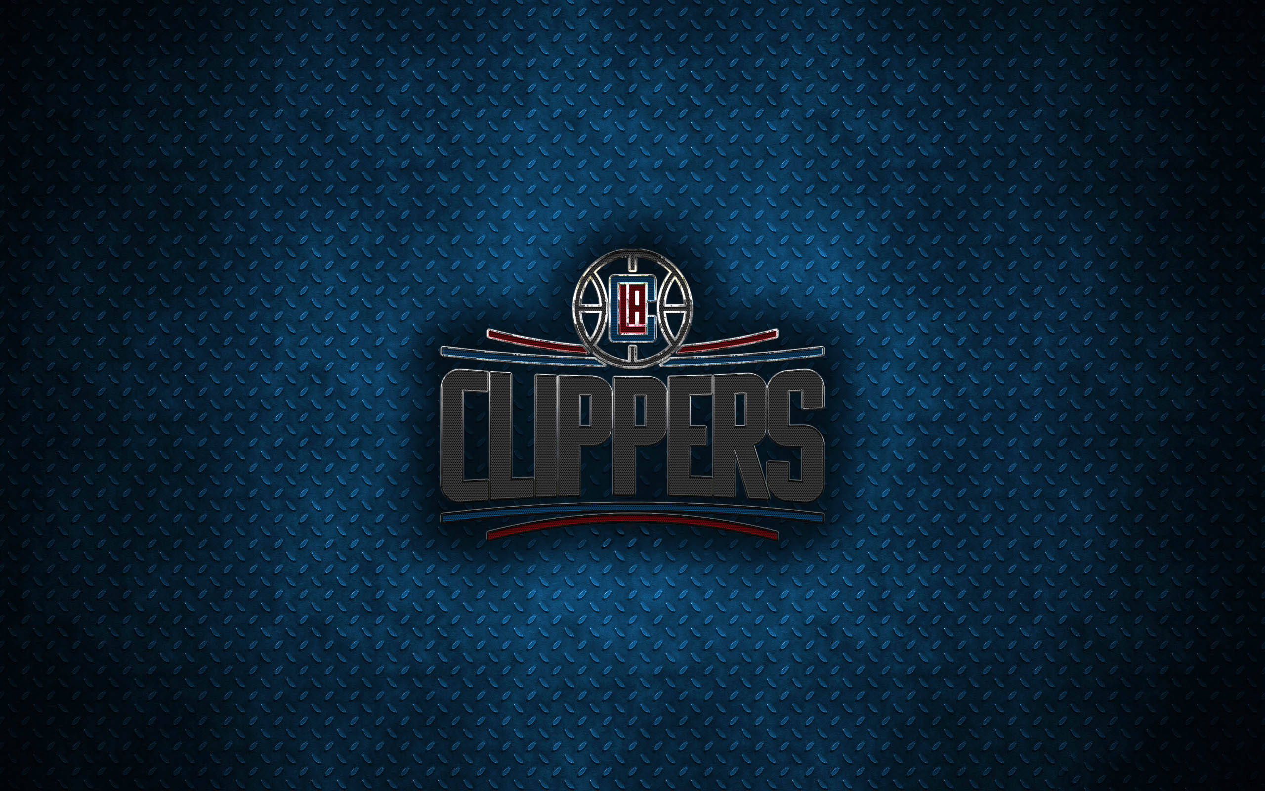 Los Angeles Clippers Μεταλλικό Φόντο Ταπετσαρία