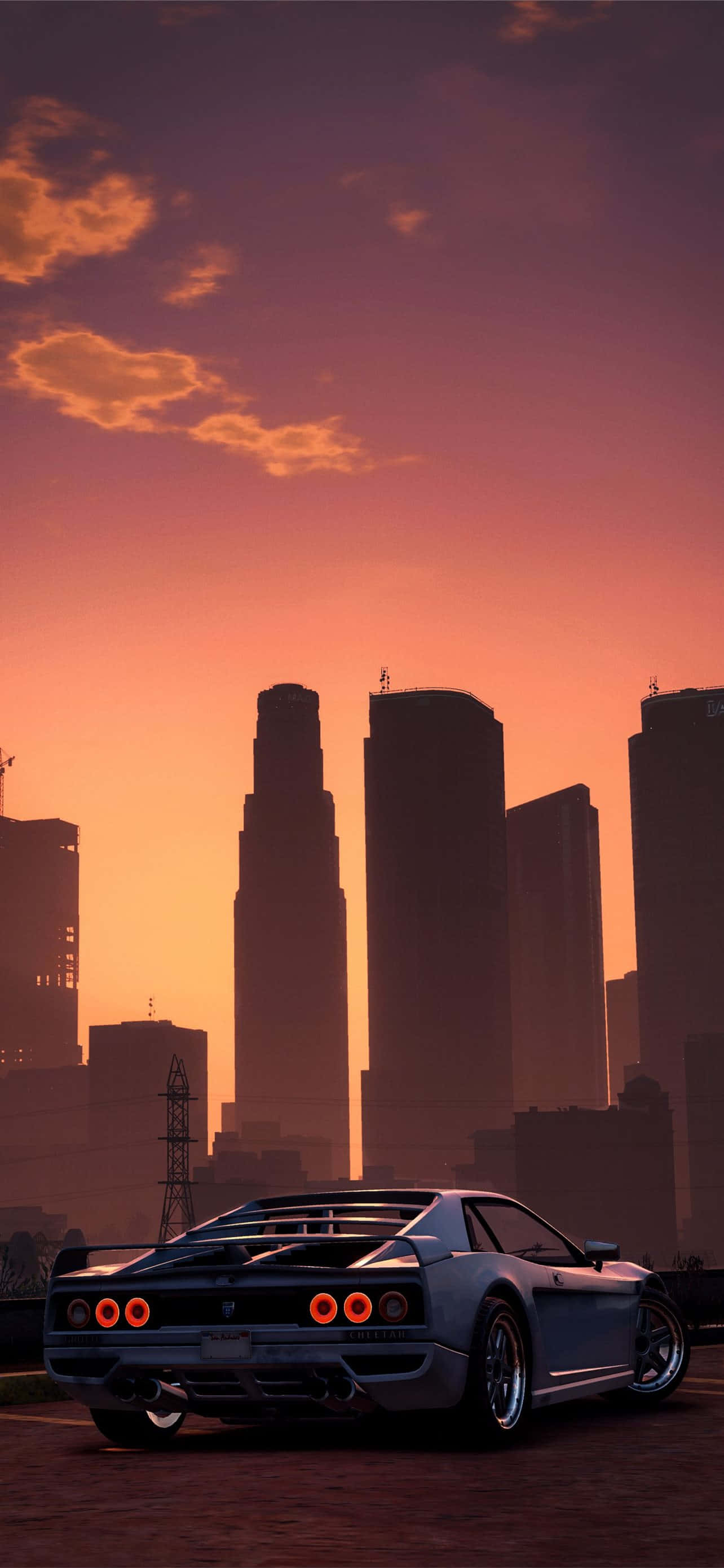 Παρκαρισμένο Σπορ Αυτοκίνητο στο Los Santos - GTA Φόντο Ταπετσαρία